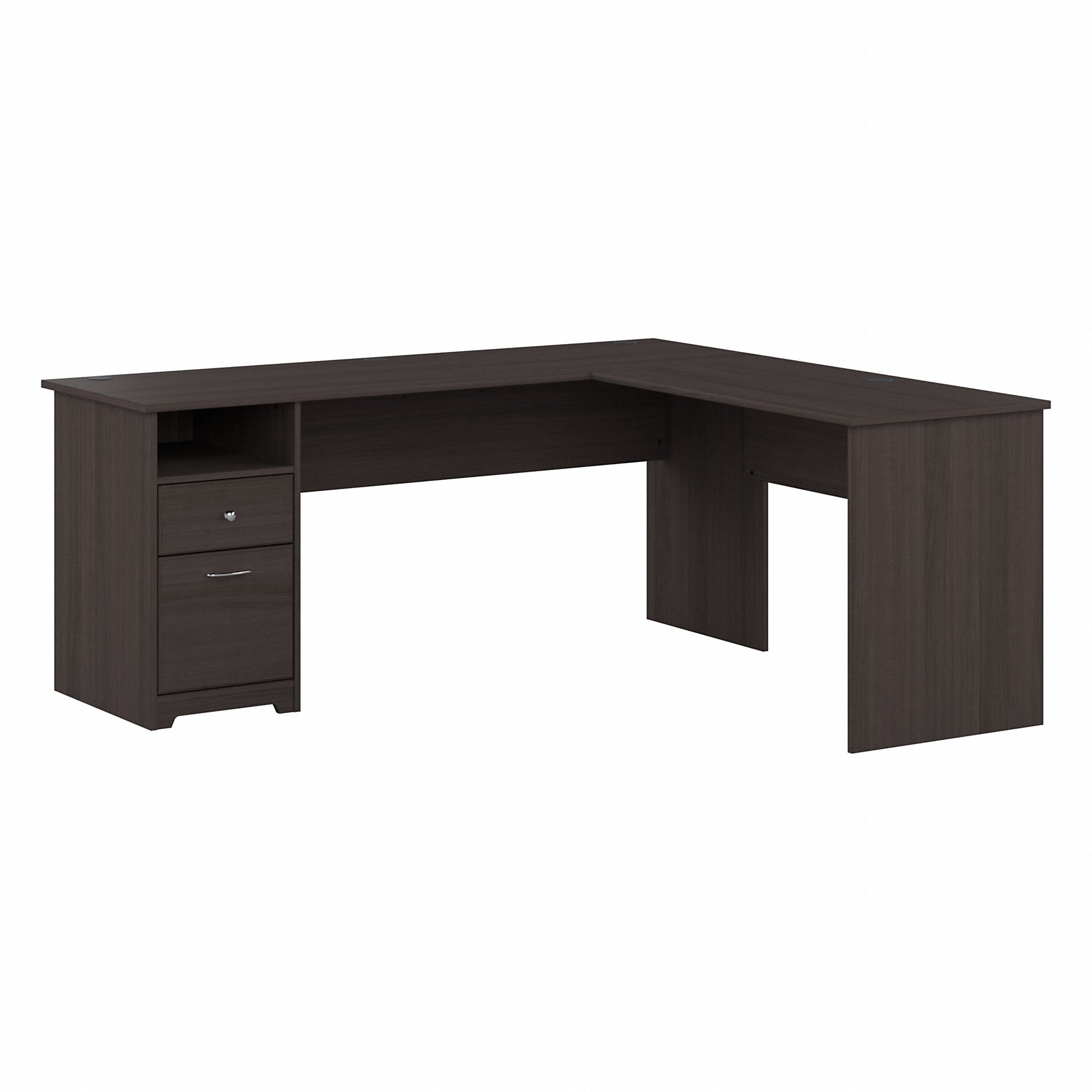 Bush Furniture Cabot 72W L Shaped Computer Desk with Drawers