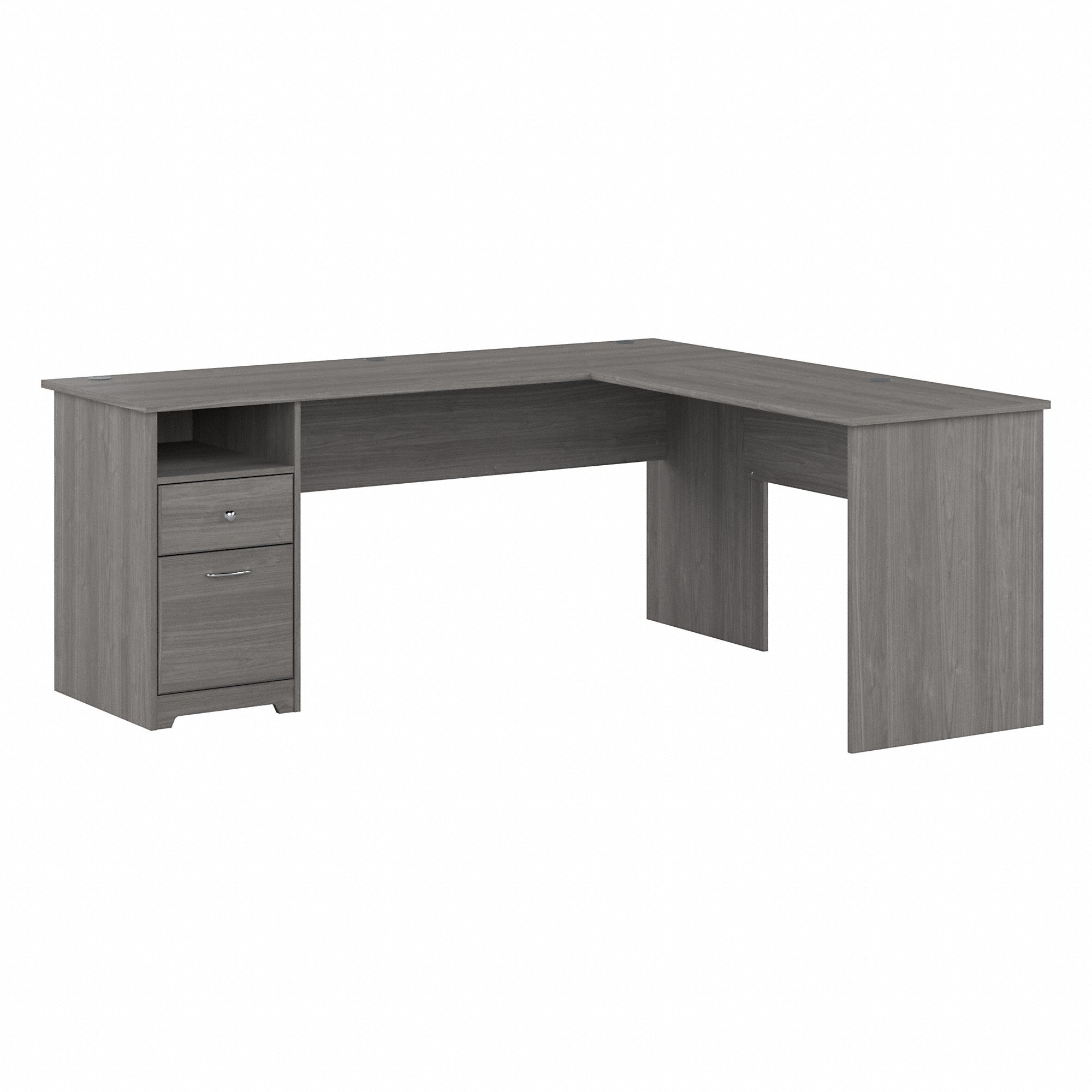 Bush Furniture Cabot 72W L Shaped Computer Desk with Drawers