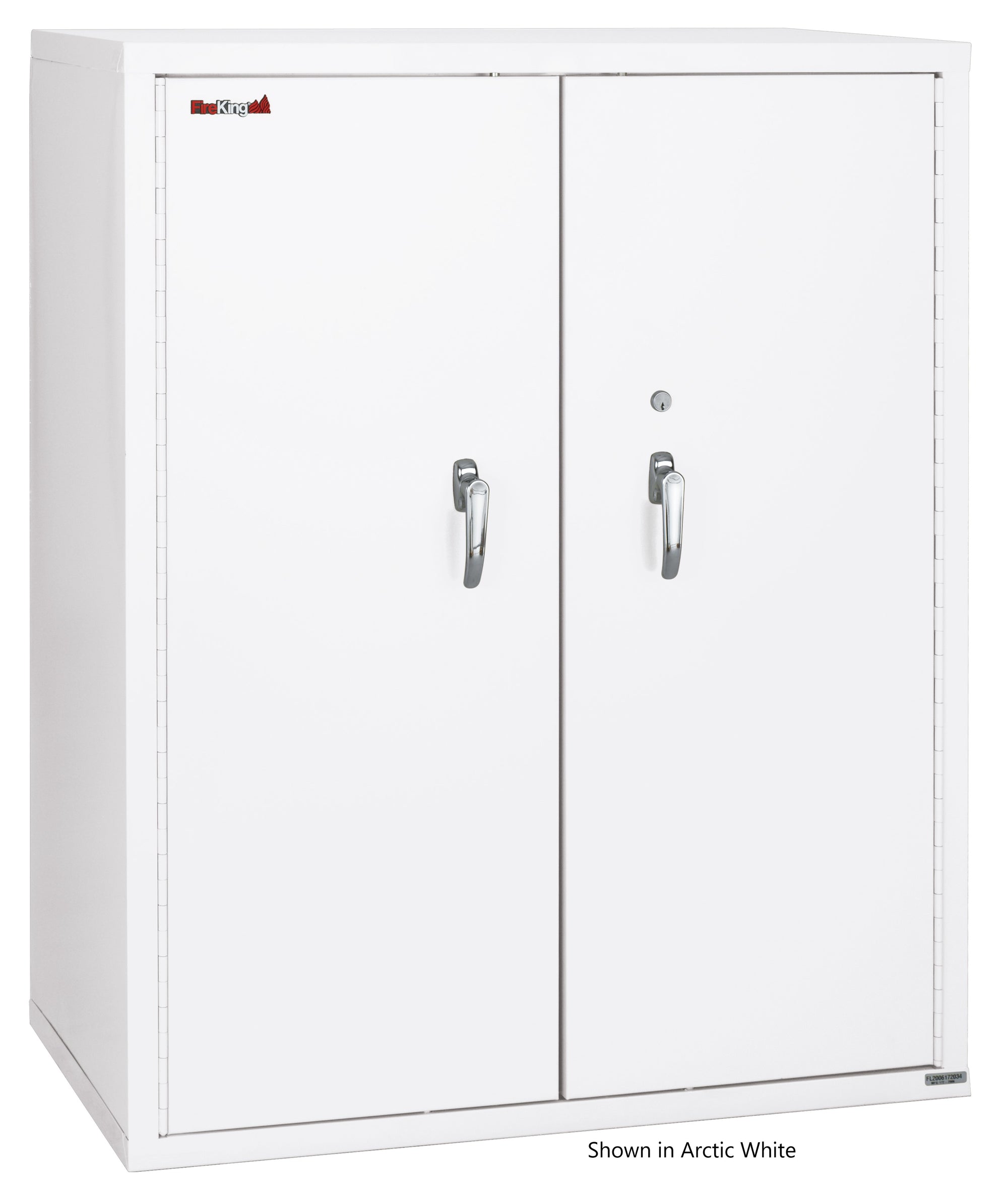 Fire Resistant - Double door storage cabinet with letter end tab inserts - 44&quot;H