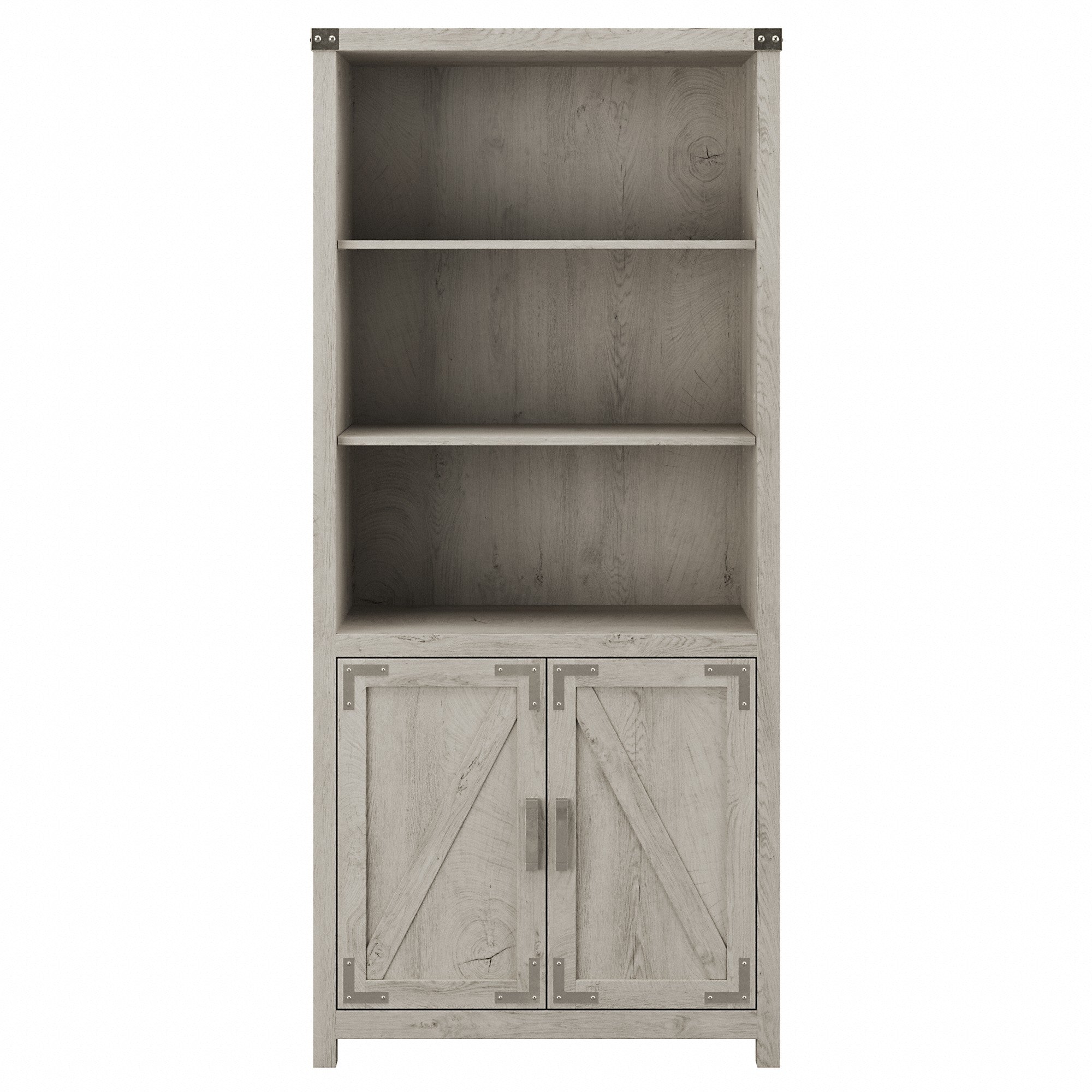 kathy ireland® Home by Bush Furniture Cottage Grove Tall 5 Shelf Bookcase with Doors