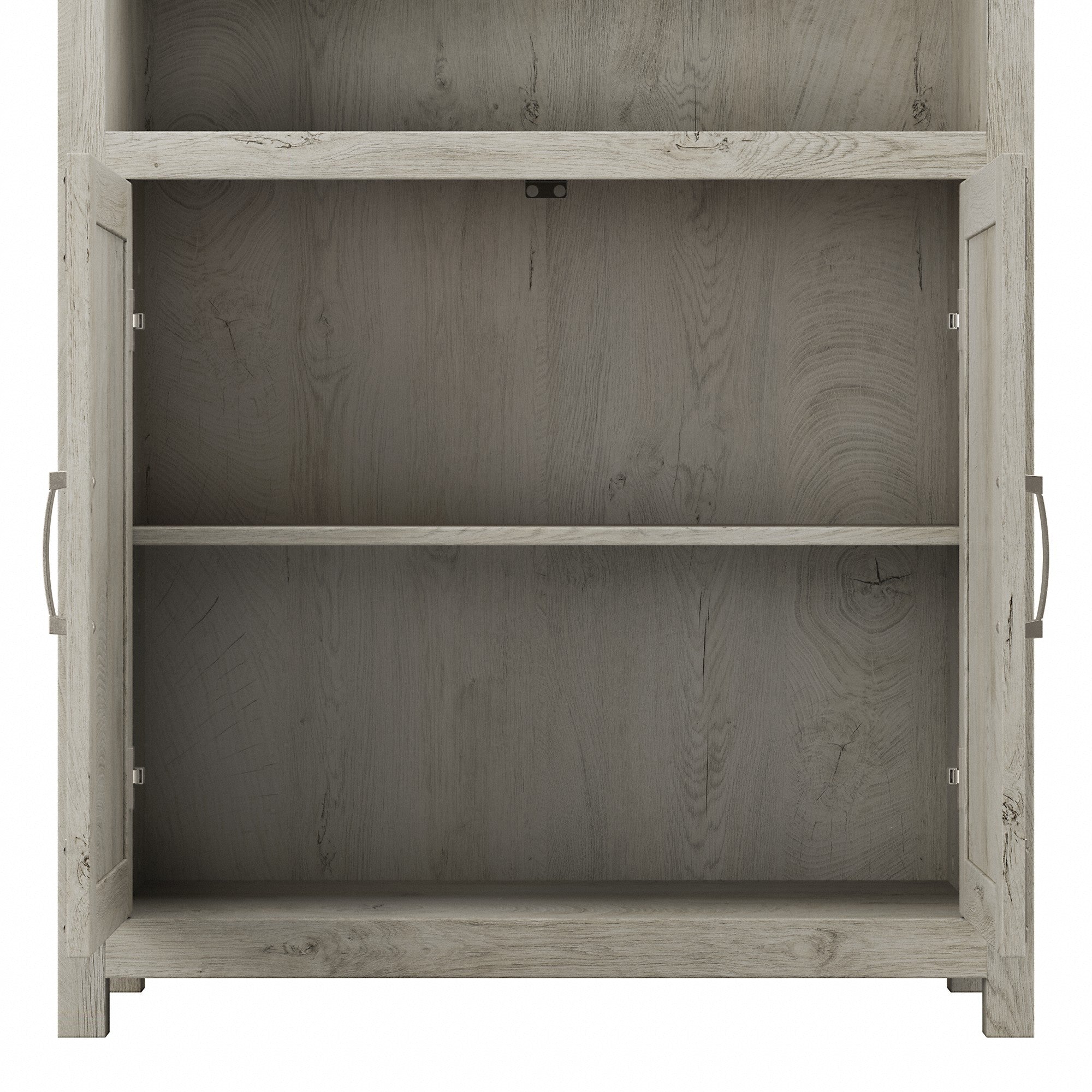 kathy ireland® Home by Bush Furniture Cottage Grove Tall 5 Shelf Bookcase with Doors