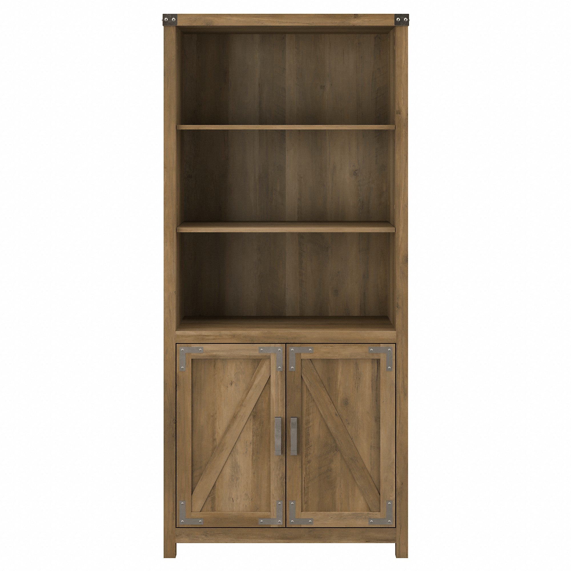 kathy ireland® Home by Bush Furniture Cottage Grove Tall 5 Shelf Bookcase with Doors