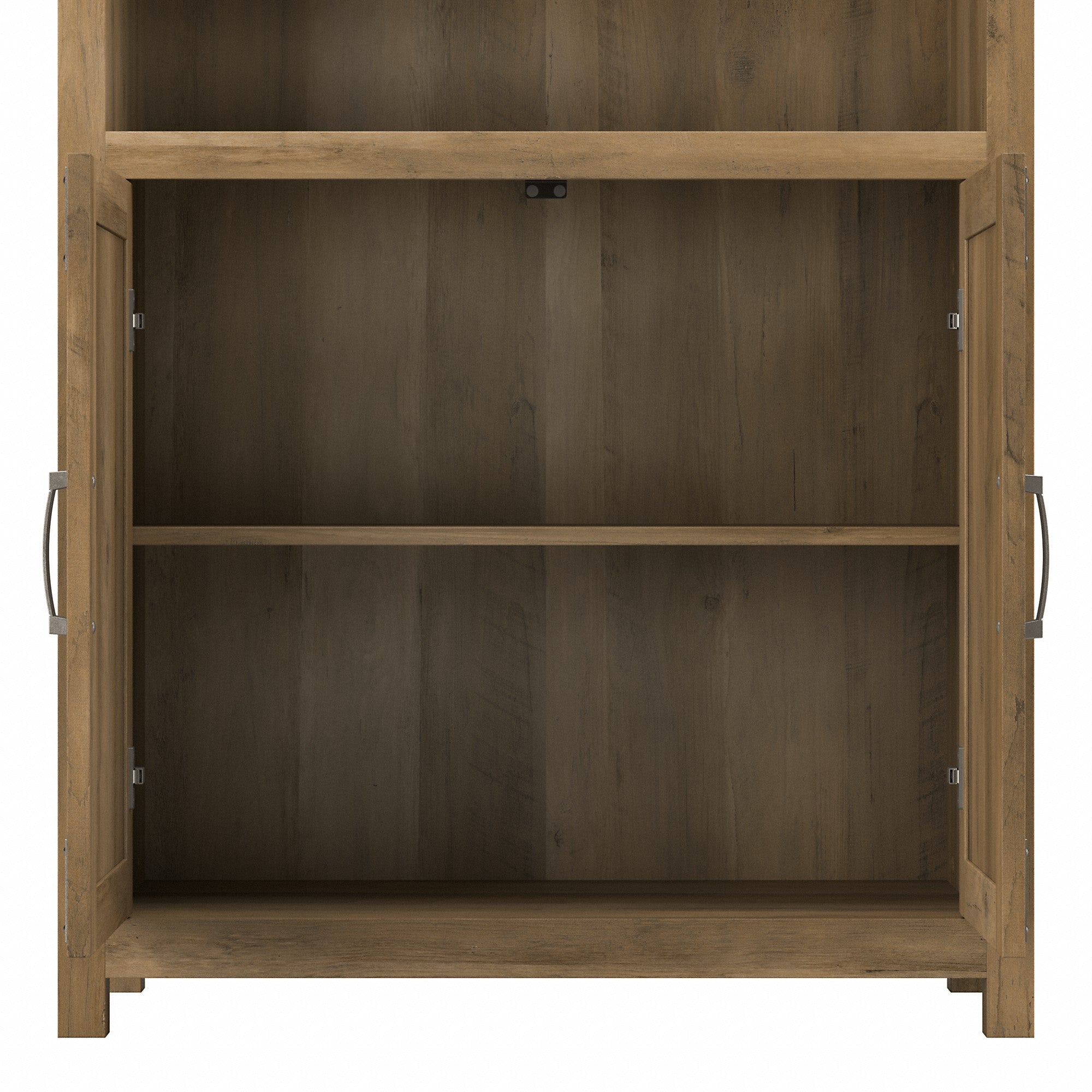 kathy ireland® Home by Bush Furniture Cottage Grove Tall 5 Shelf Bookcase with Doors