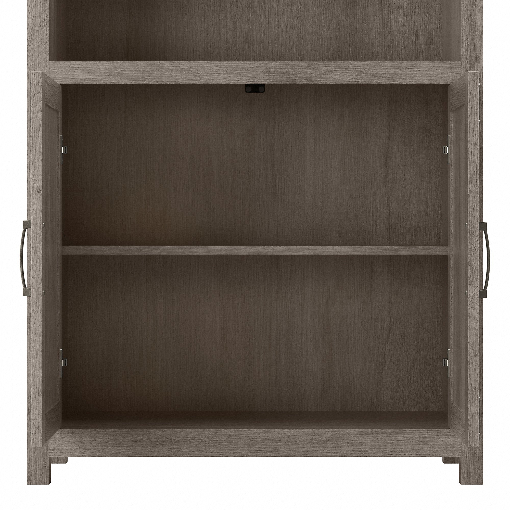 kathy ireland® Home by Bush Furniture Cottage Grove Tall 5 Shelf Bookcase with Doors