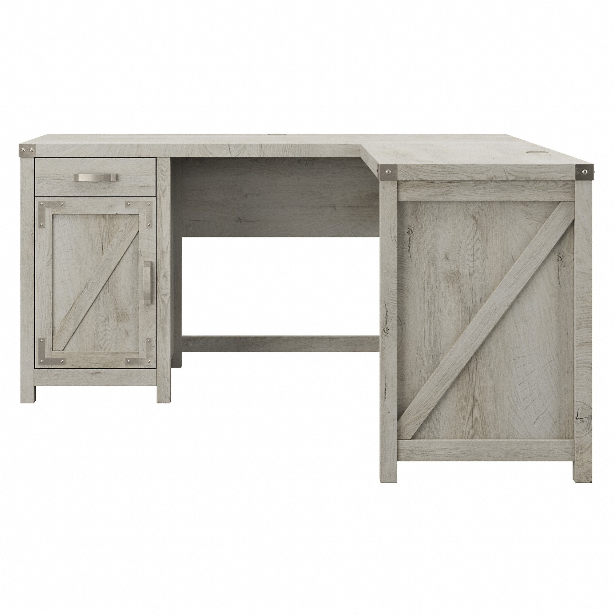 kathy ireland® Home by Bush Furniture Cottage Grove 60W L Shaped Desk with Drawer and Storage Cabinet