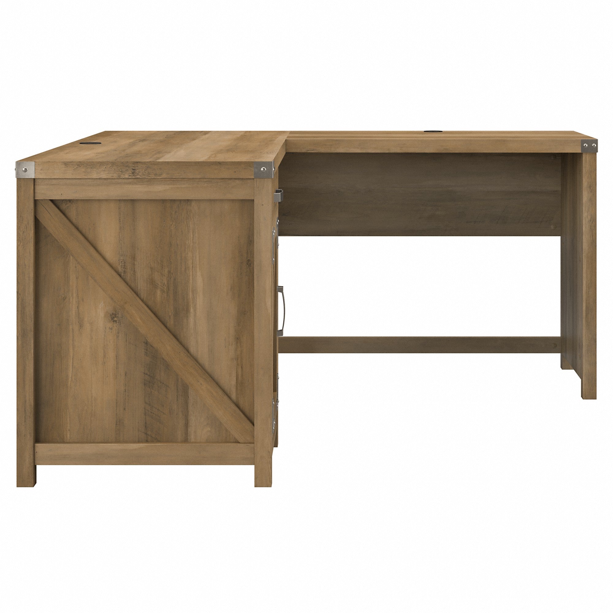 kathy ireland® Home by Bush Furniture Cottage Grove 60W L Shaped Desk with Drawer and Storage Cabinet