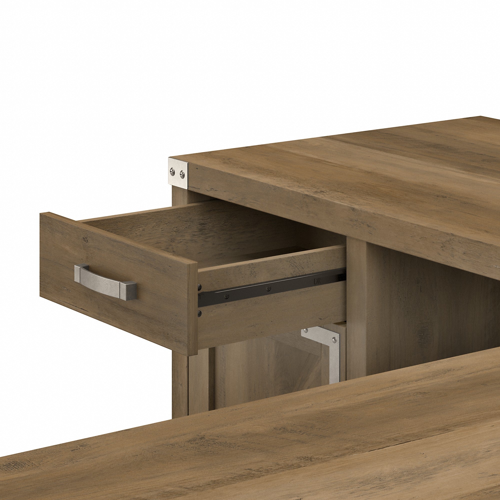 kathy ireland® Home by Bush Furniture Cottage Grove 60W L Shaped Desk with Drawer and Storage Cabinet