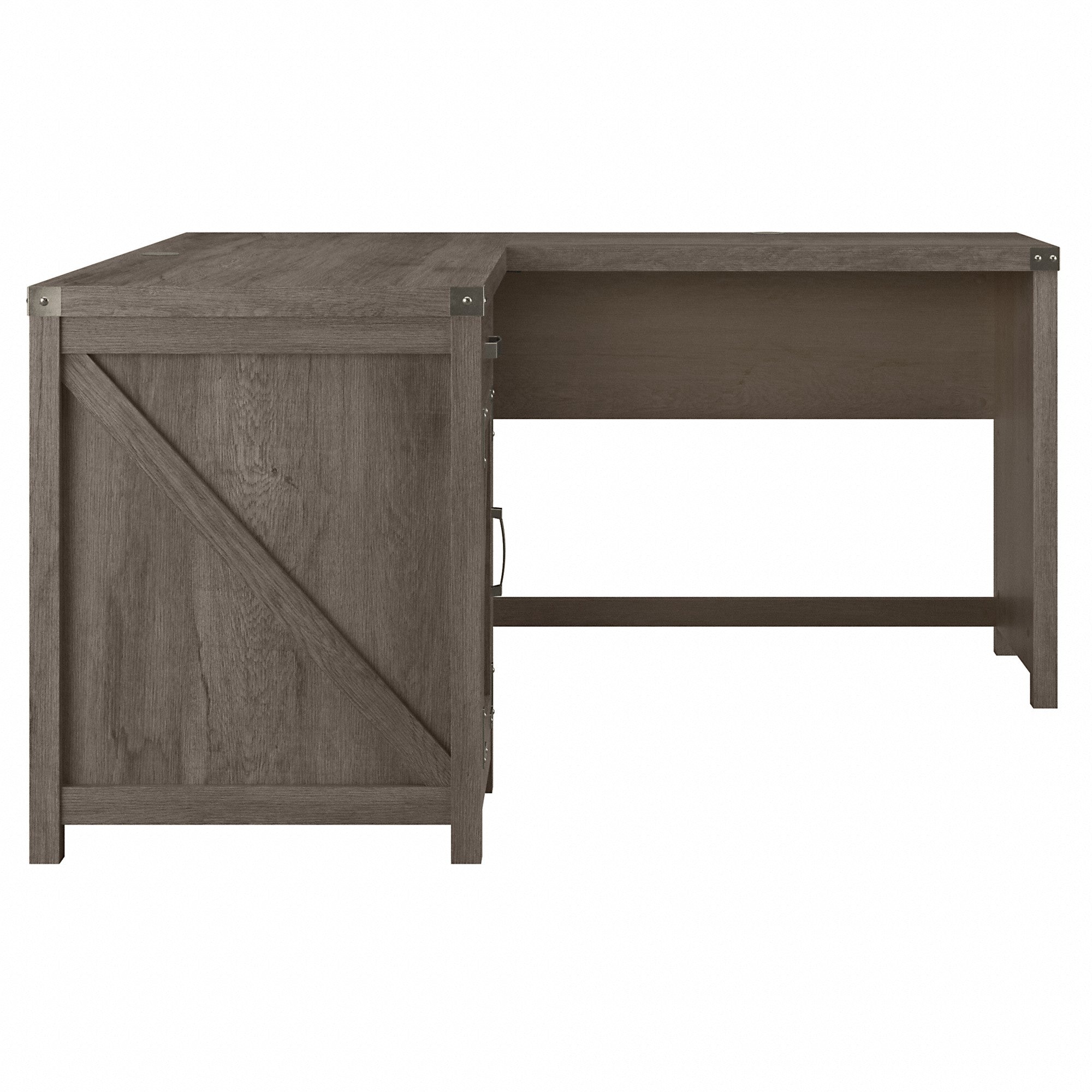 kathy ireland® Home by Bush Furniture Cottage Grove 60W L Shaped Desk with Drawer and Storage Cabinet