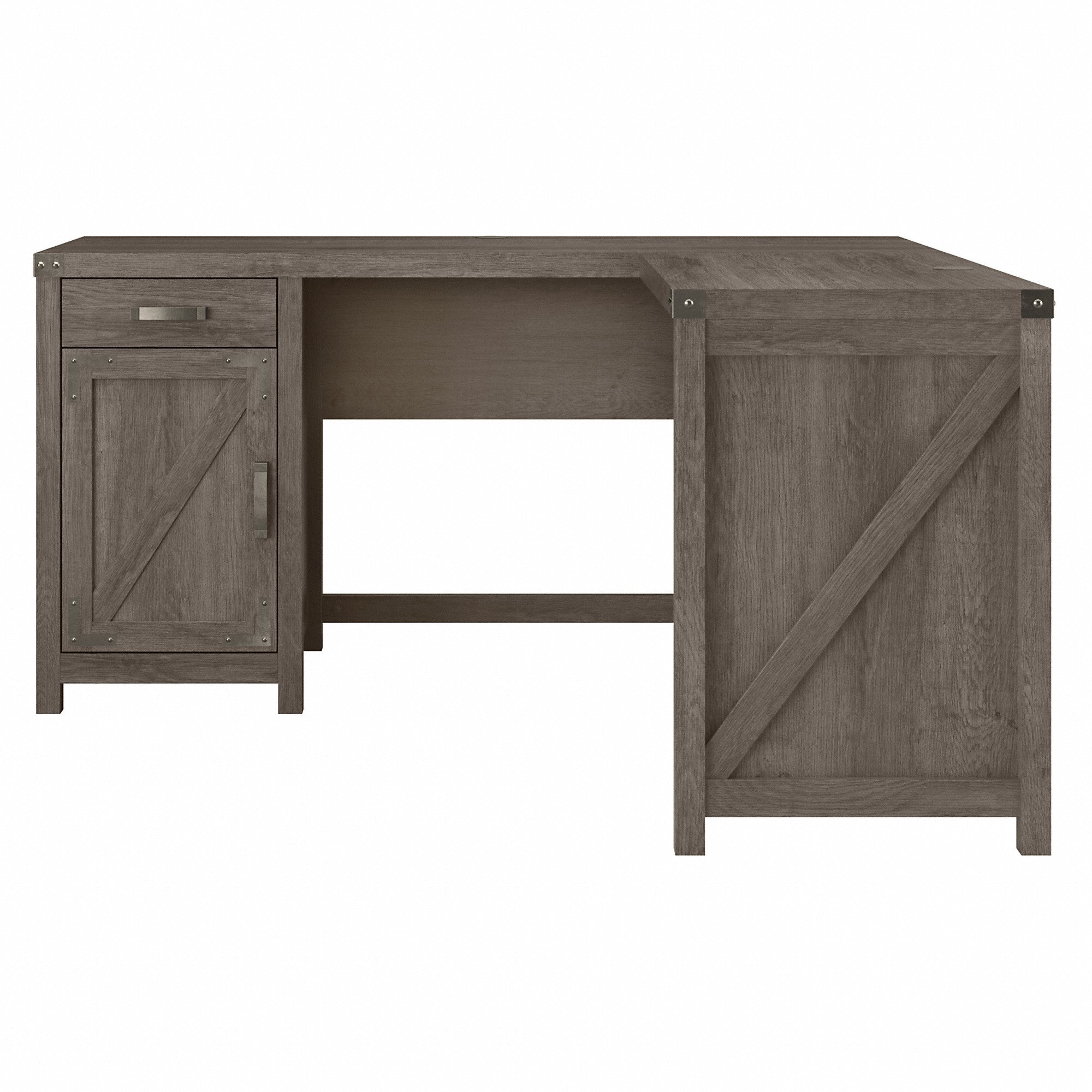 kathy ireland® Home by Bush Furniture Cottage Grove 60W L Shaped Desk with Drawer and Storage Cabinet