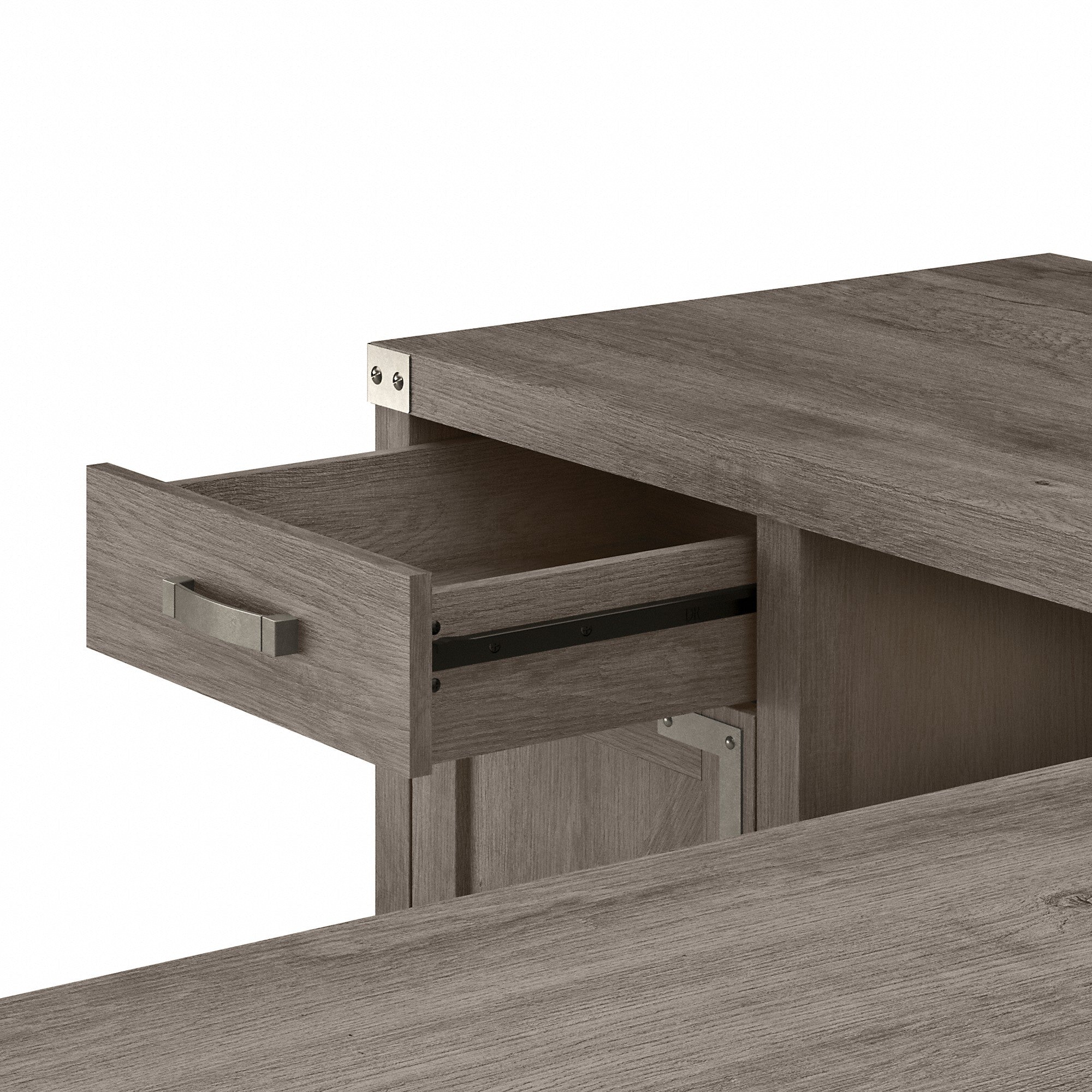 kathy ireland® Home by Bush Furniture Cottage Grove 60W L Shaped Desk with Drawer and Storage Cabinet