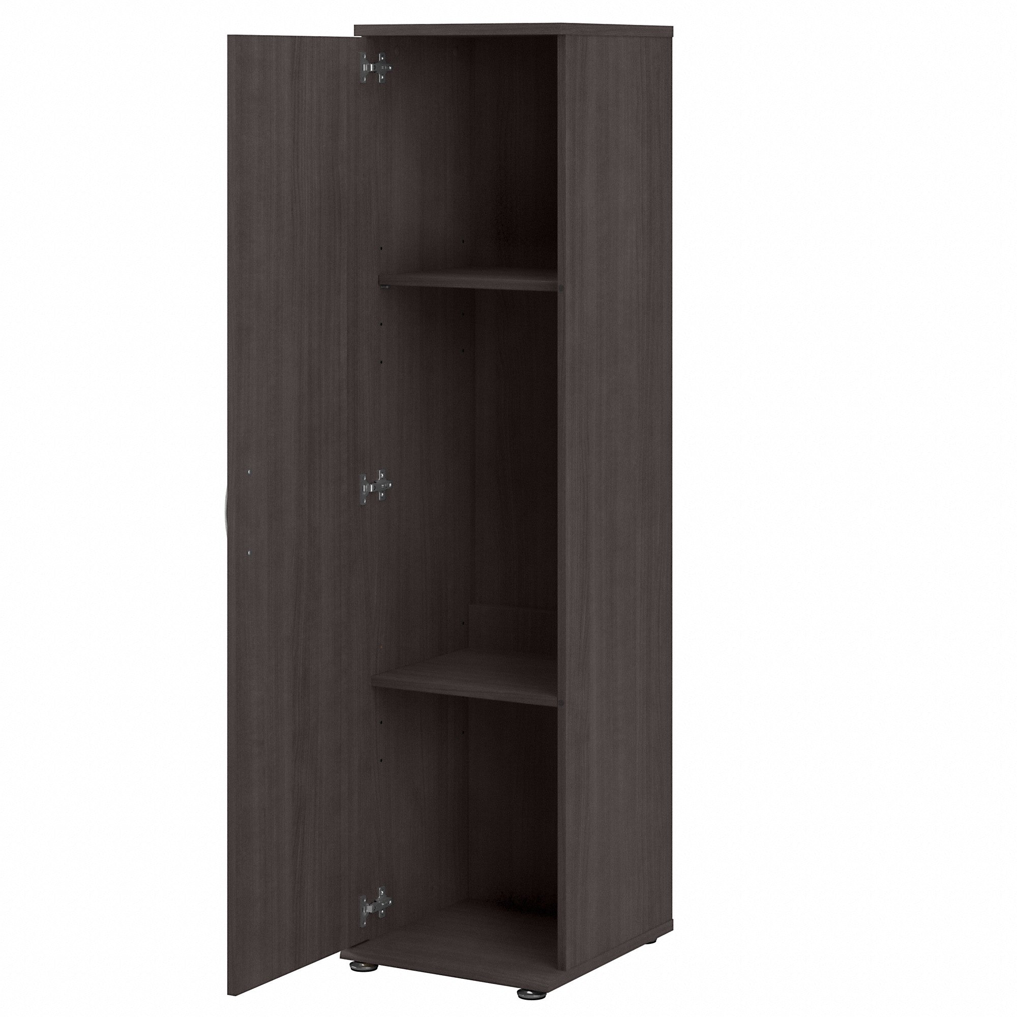 Bush Business Furniture Universal 6 Piece Modular Closet Storage Set with Floor and Wall Cabinets