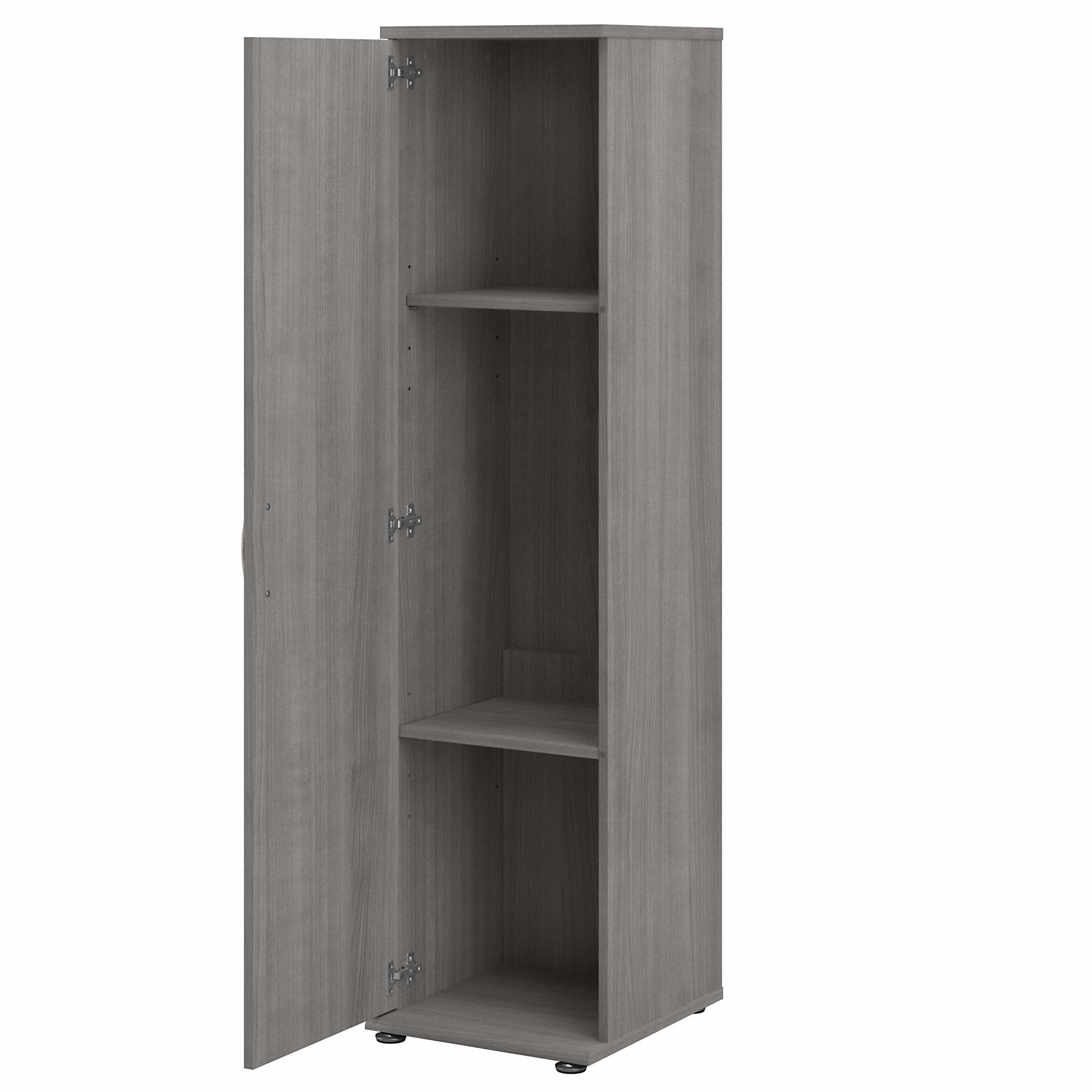 Bush Business Furniture Universal 3 Piece Modular Closet Storage Set with Floor and Wall Cabinets