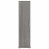 Bush Business Furniture Universal Narrow Clothing Storage Cabinet with Door and Shelves