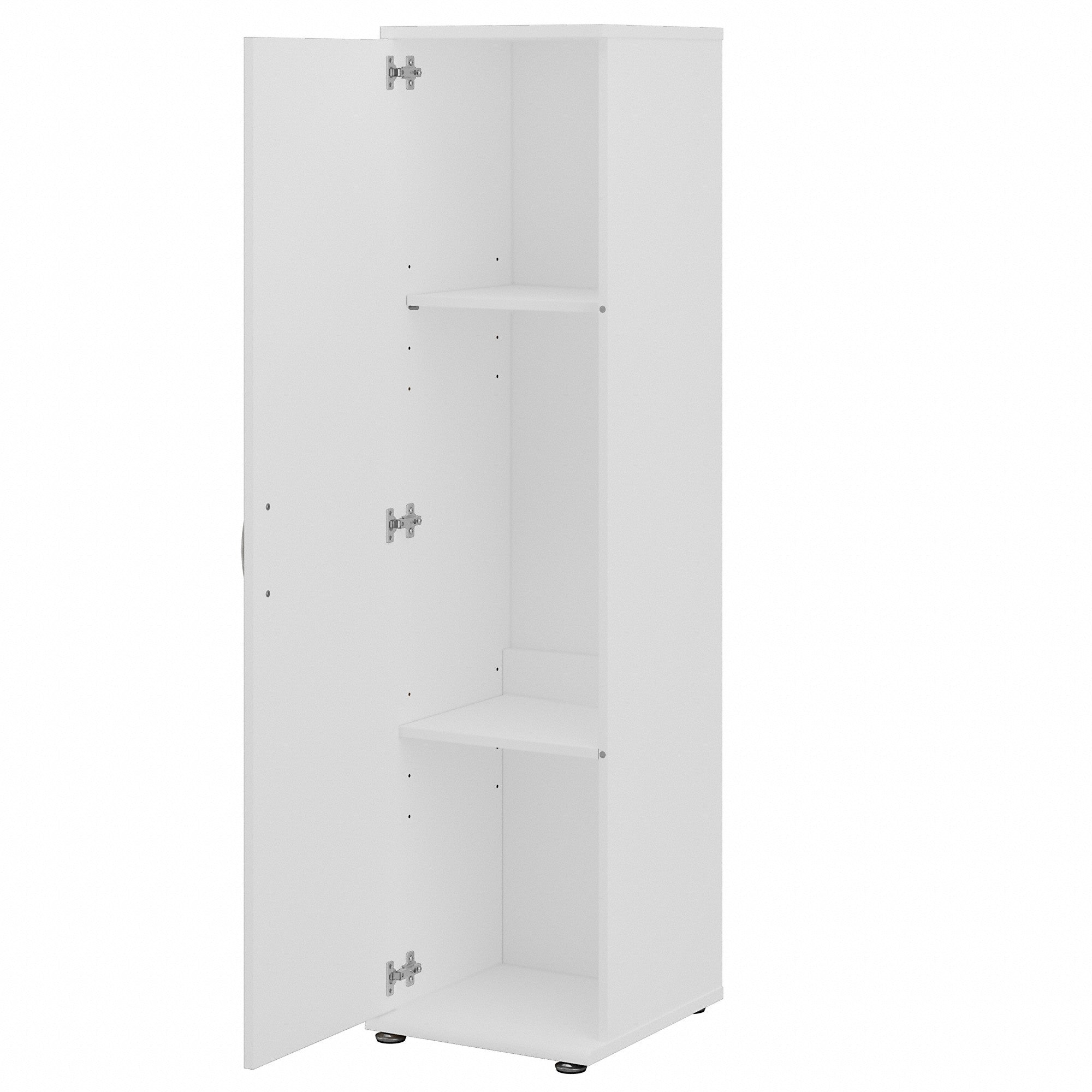 Bush Business Furniture Universal Narrow Clothing Storage Cabinet with Door and Shelves