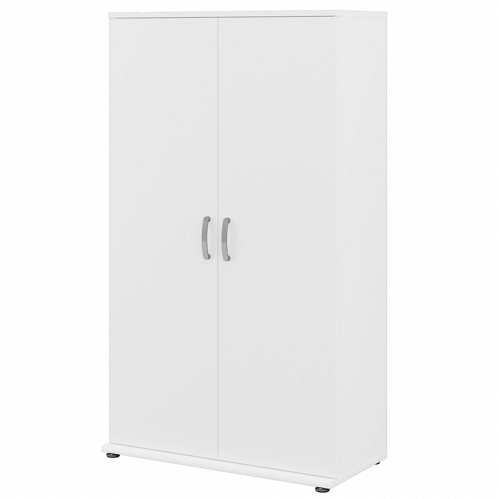 Bush Business Furniture Universal Tall Clothing Storage Cabinet with Doors and Shelves