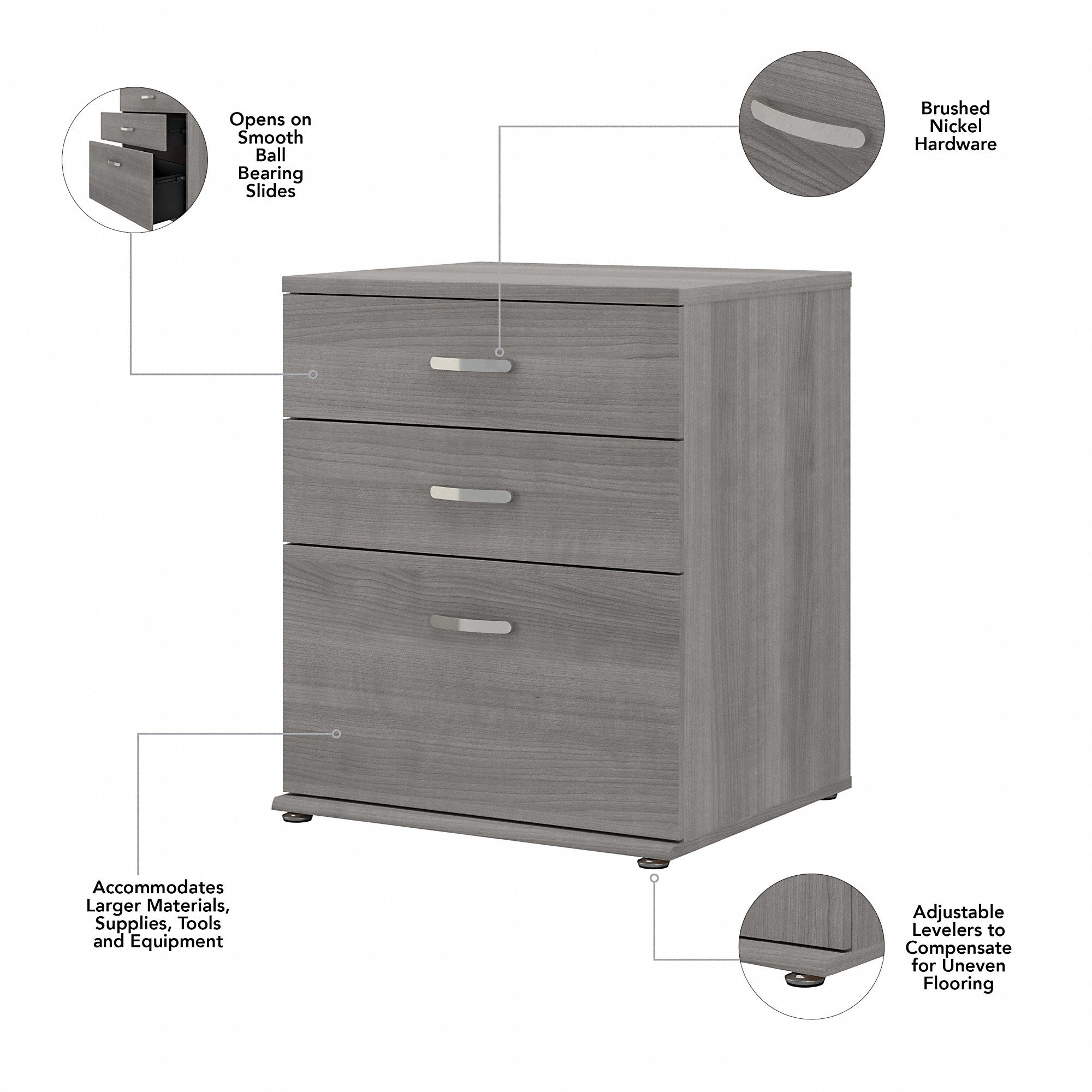 Bush Business Furniture Universal Closet Organizer with Drawers