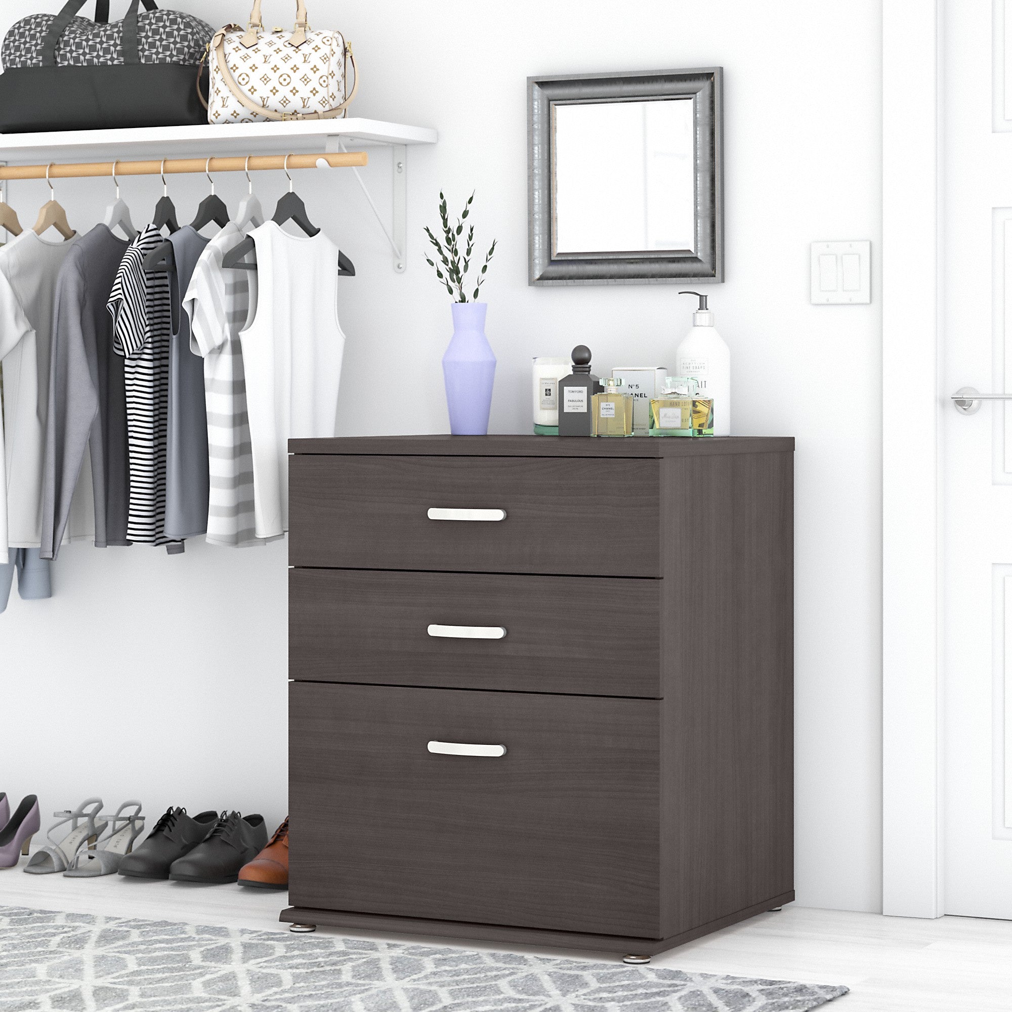 Bush Business Furniture Universal Closet Organizer with Drawers