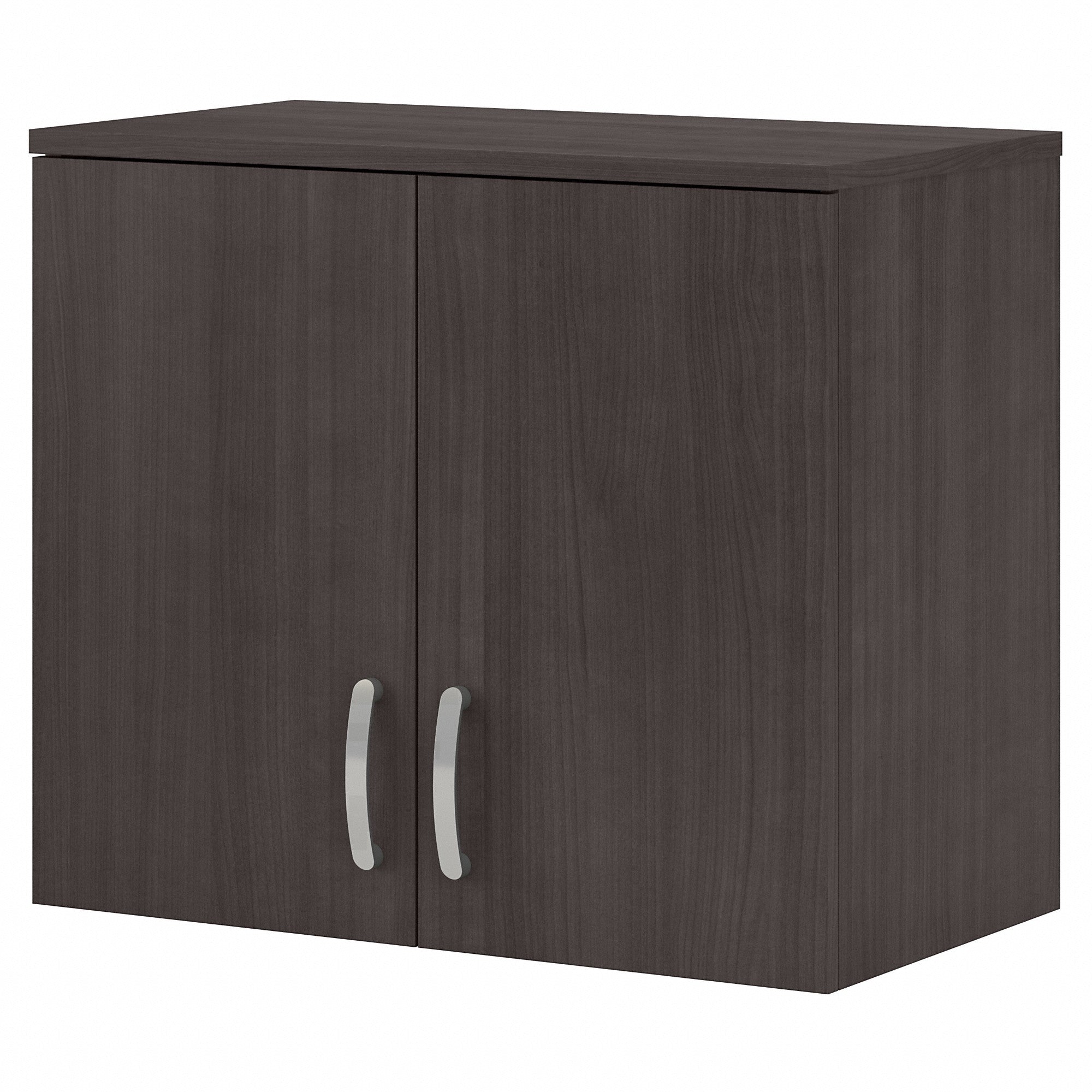 Bush Business Furniture Universal Closet Wall Cabinet with Doors and Shelves