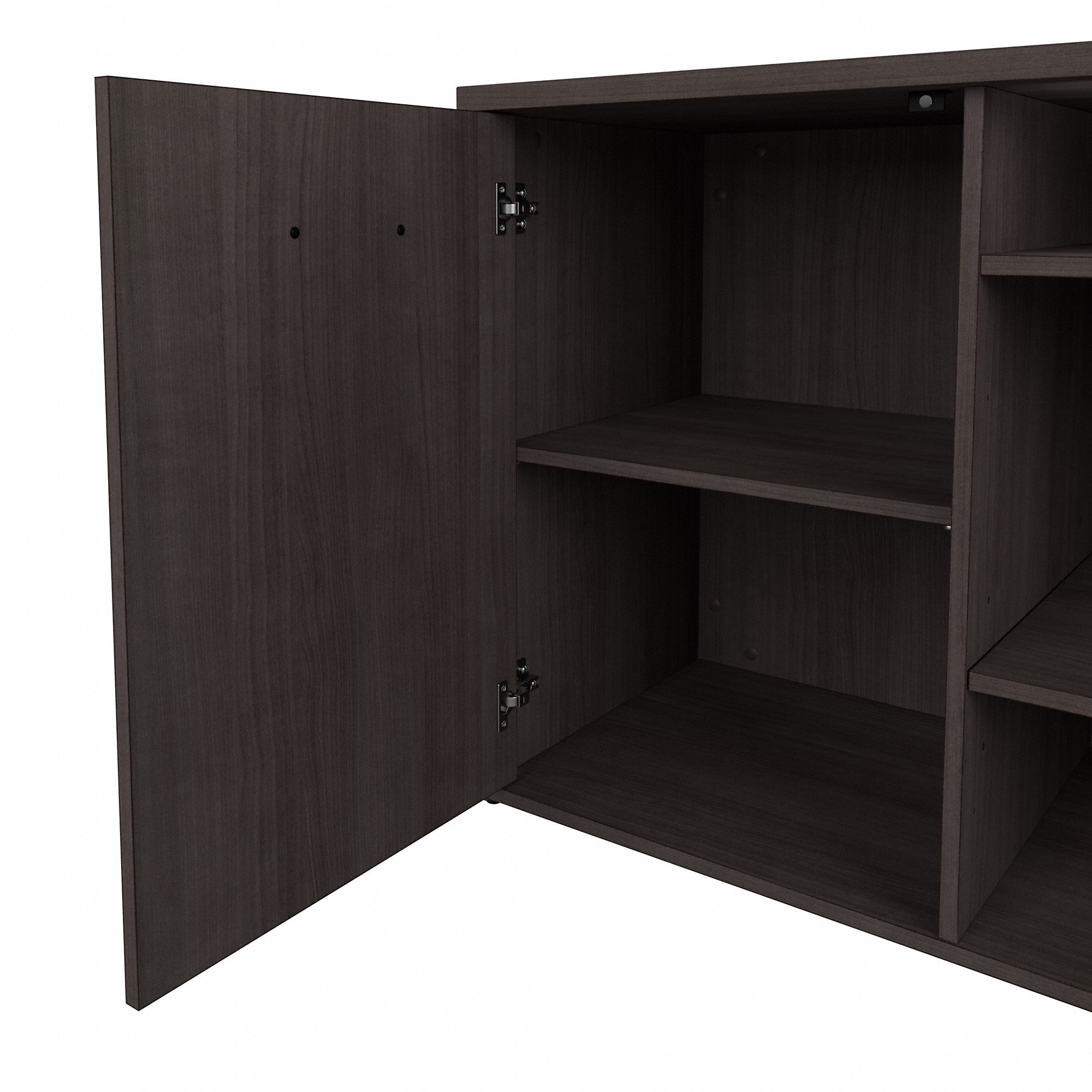 Bush Business Furniture 72W Office Storage Cabinet with Doors and Shelves