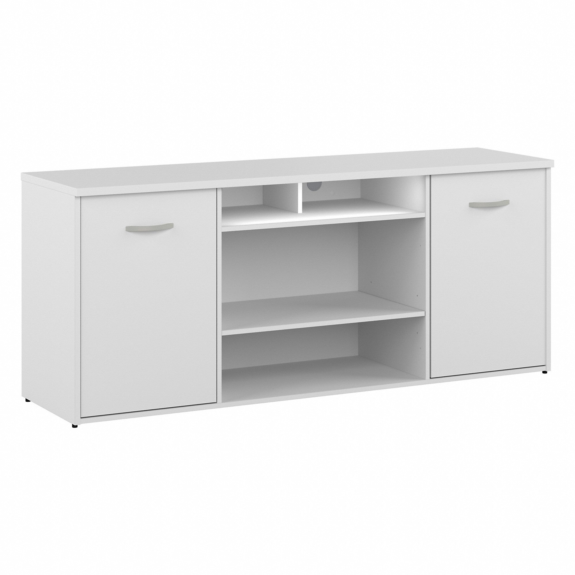 Bush Business Furniture 72W Office Storage Cabinet with Doors and Shelves