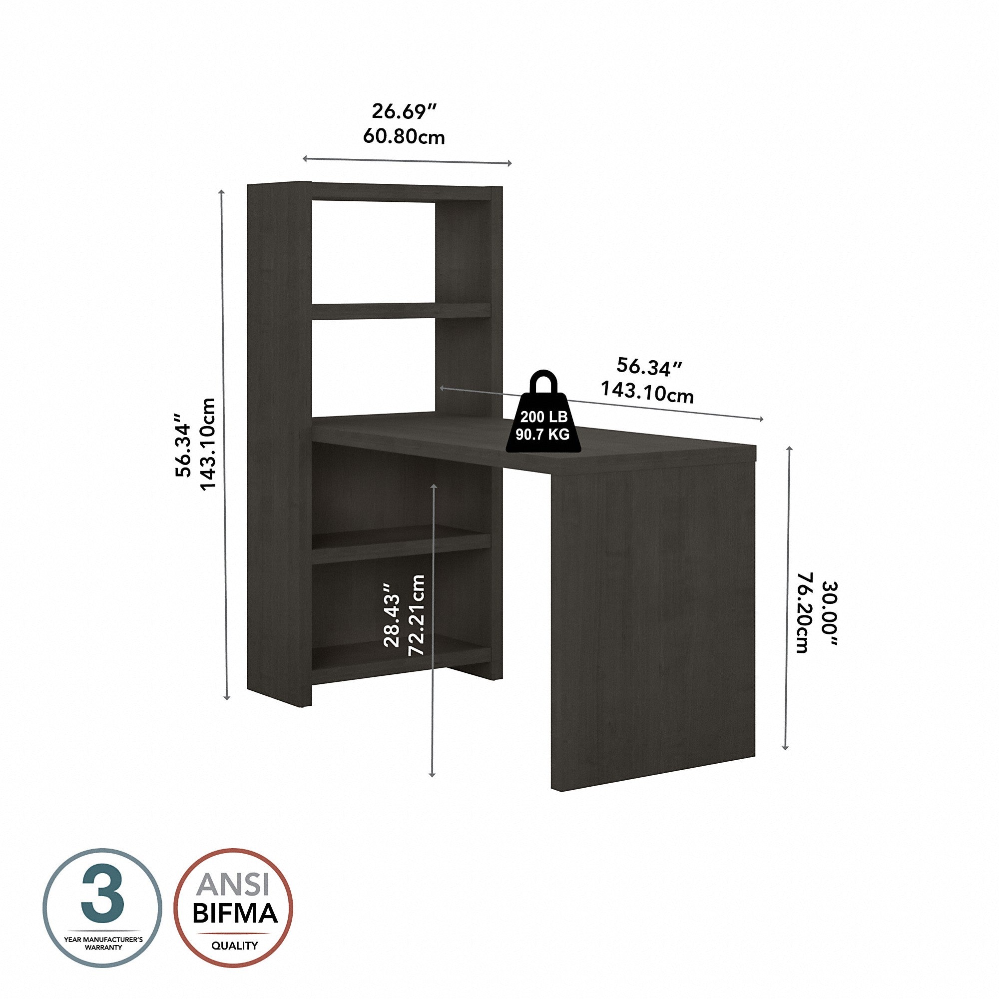 Office by kathy ireland® Echo 56W Craft Table