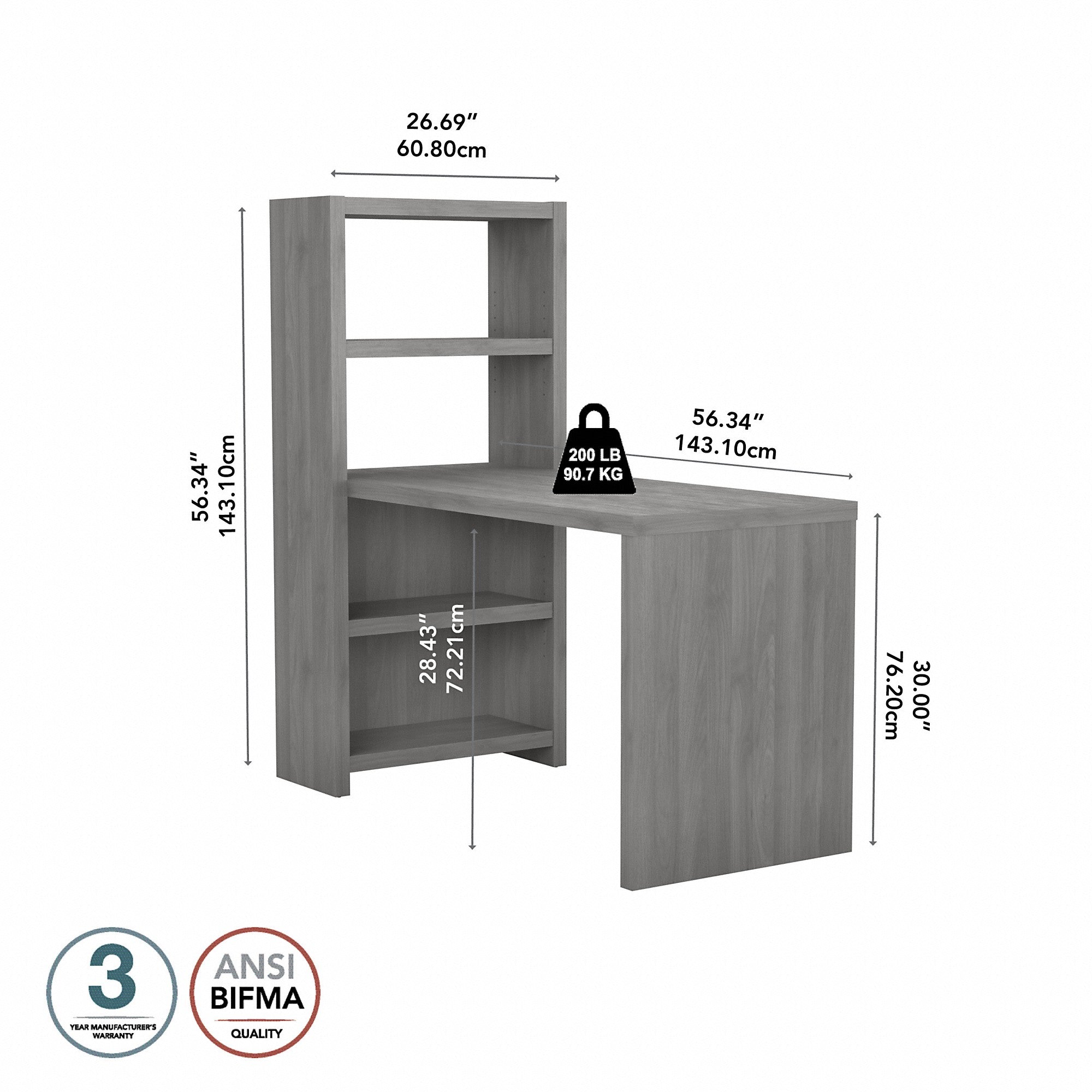 Office by kathy ireland® Echo 56W Craft Table