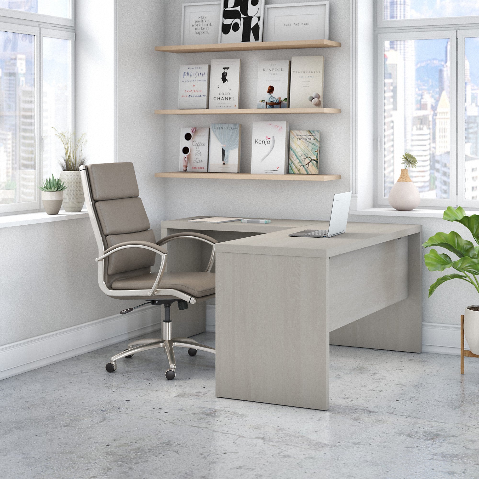 Office by kathy ireland® Echo L Shaped Desk