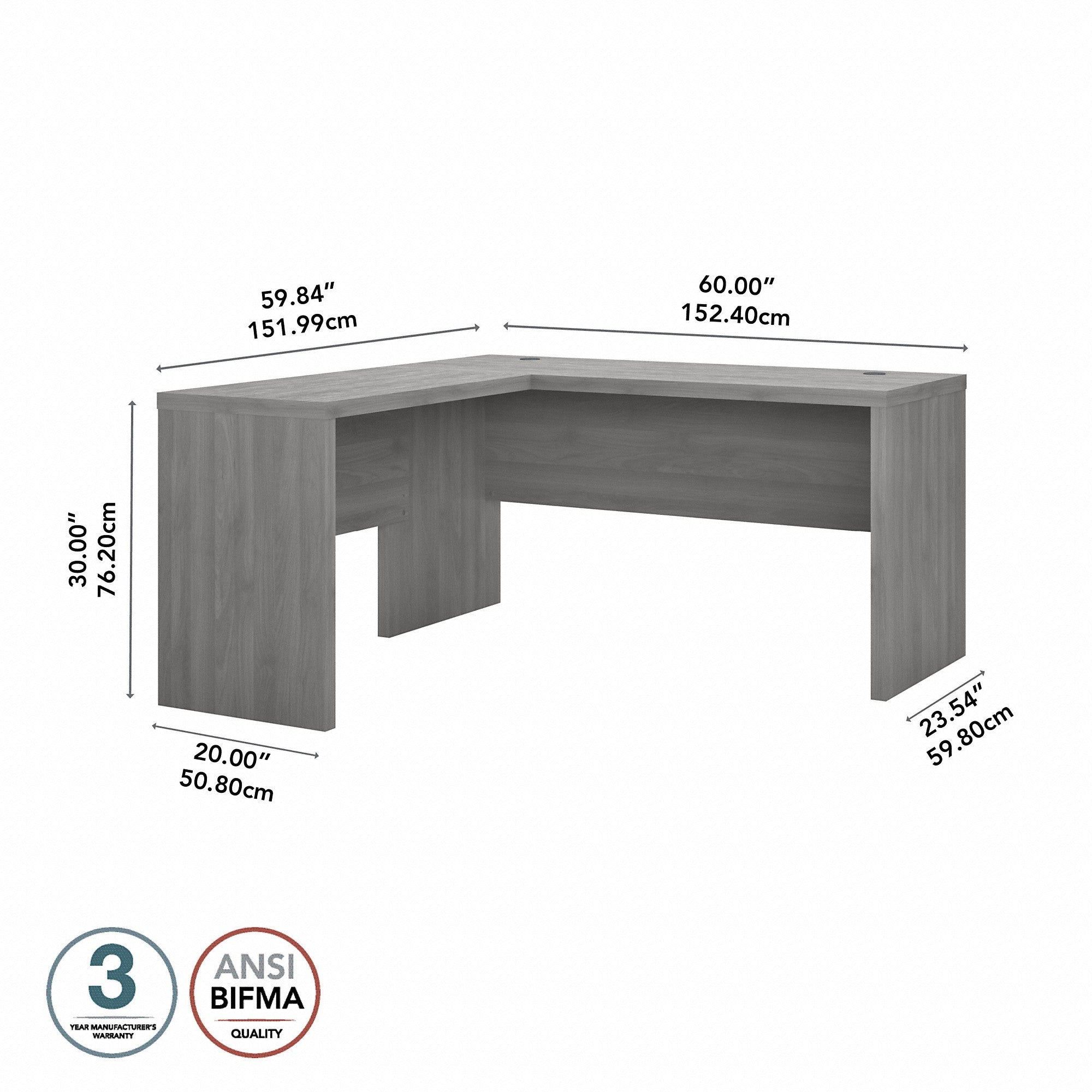 Office by kathy ireland® Echo L Shaped Desk