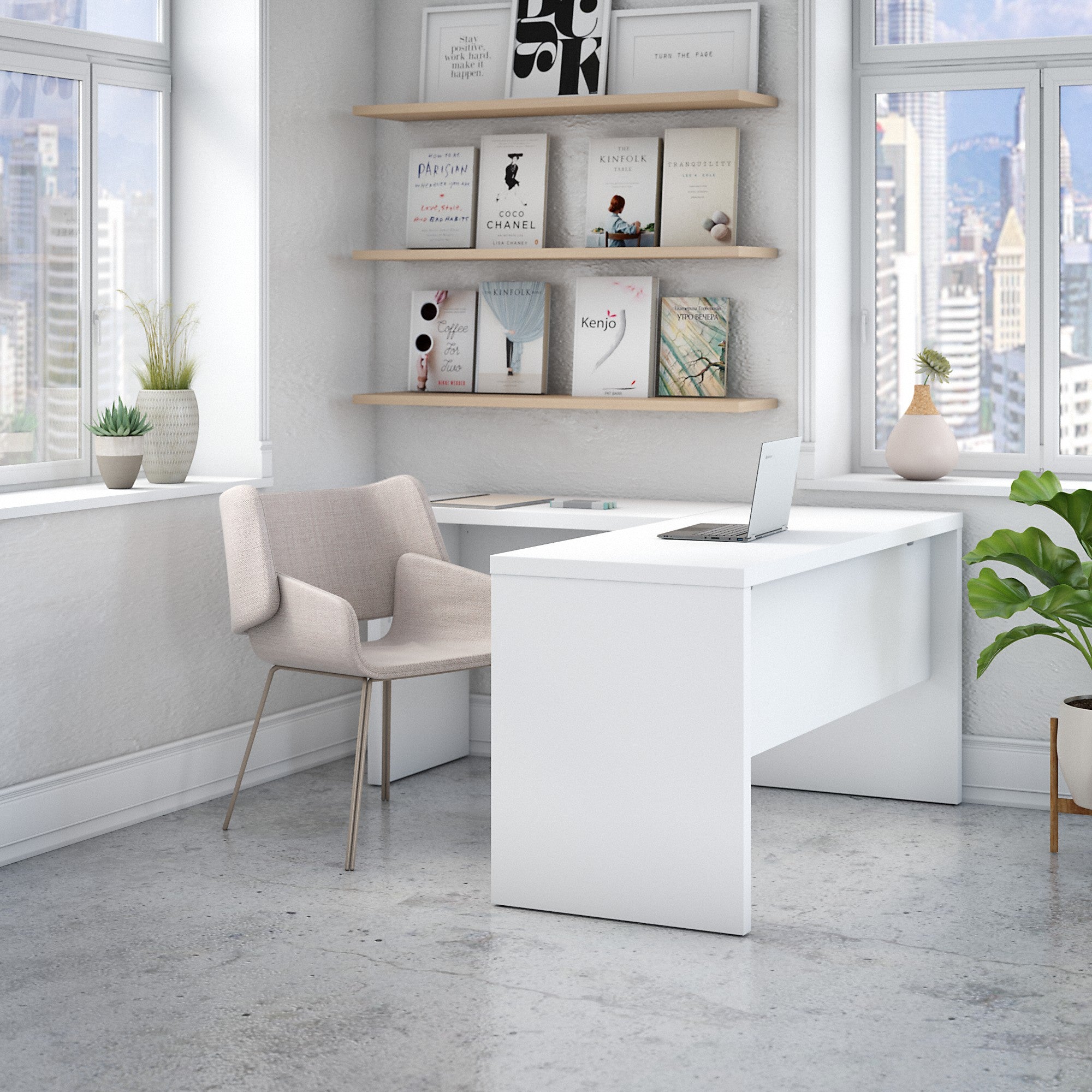 Office by kathy ireland® Echo L Shaped Desk