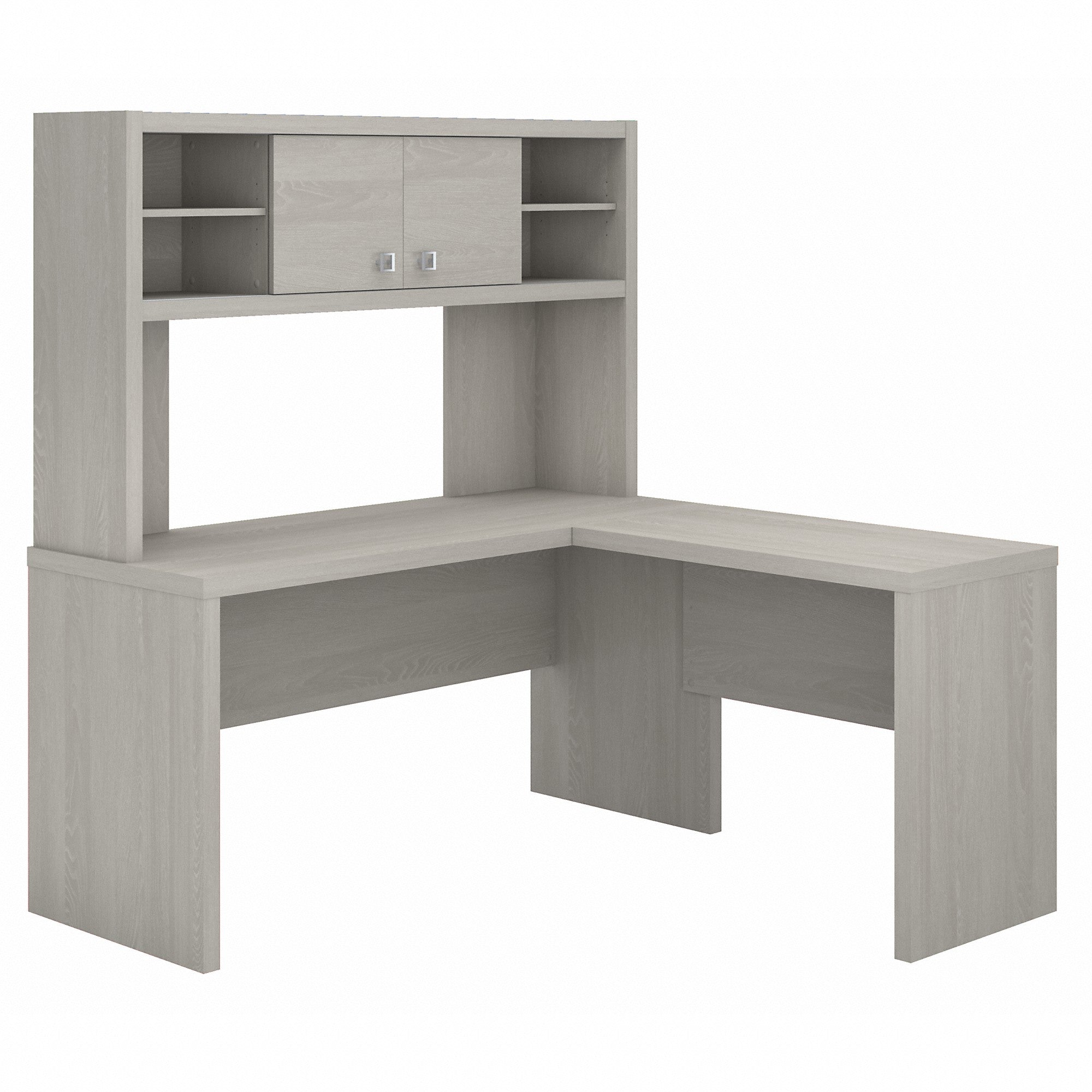 Office by kathy ireland® Echo L Shaped Desk with Hutch