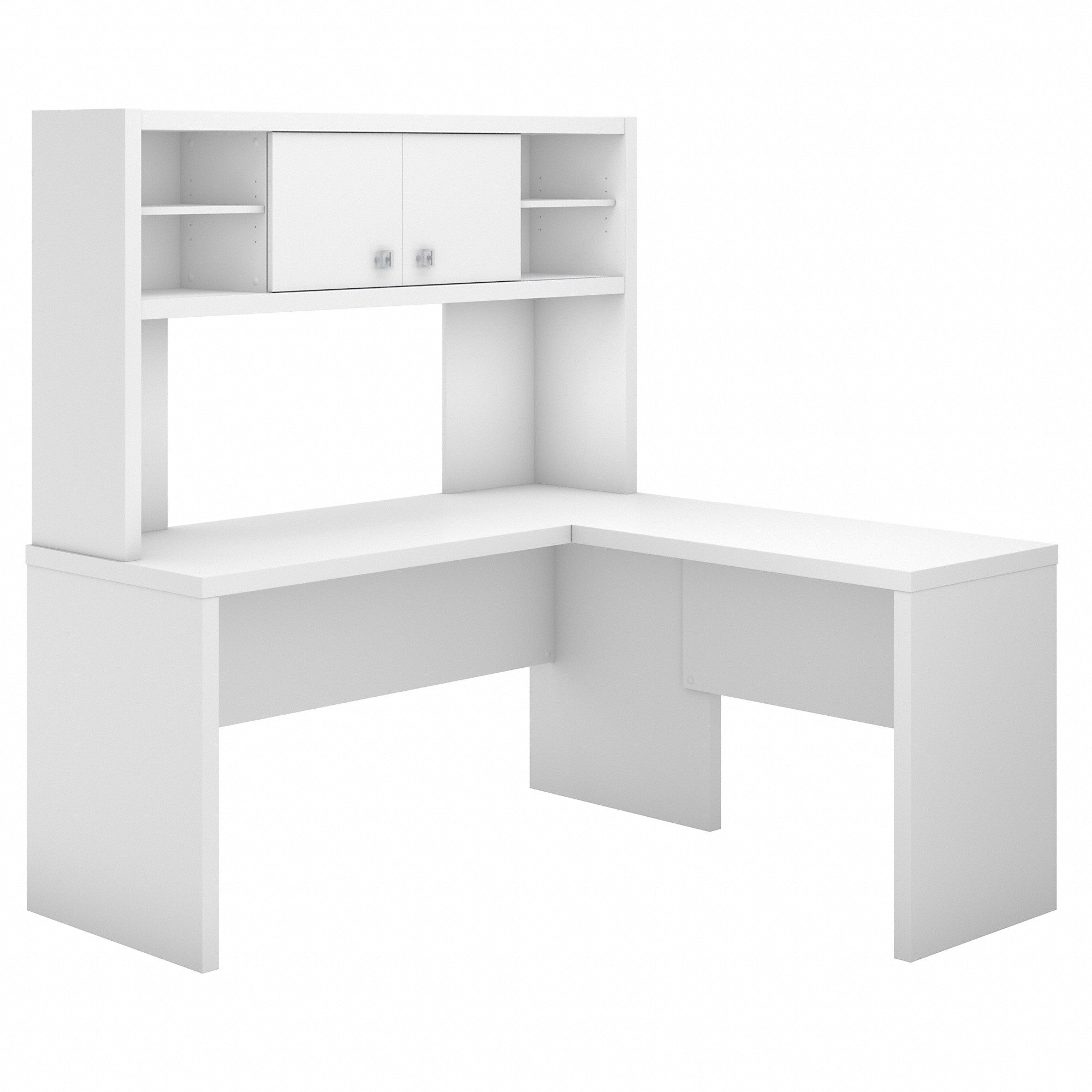 Office by kathy ireland® Echo L Shaped Desk with Hutch