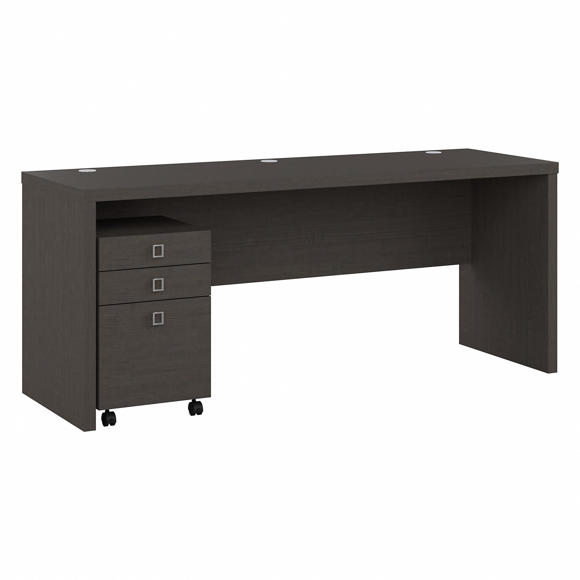 Office by kathy ireland® Echo 72W Computer Desk with 3 Drawer Mobile File Cabinet