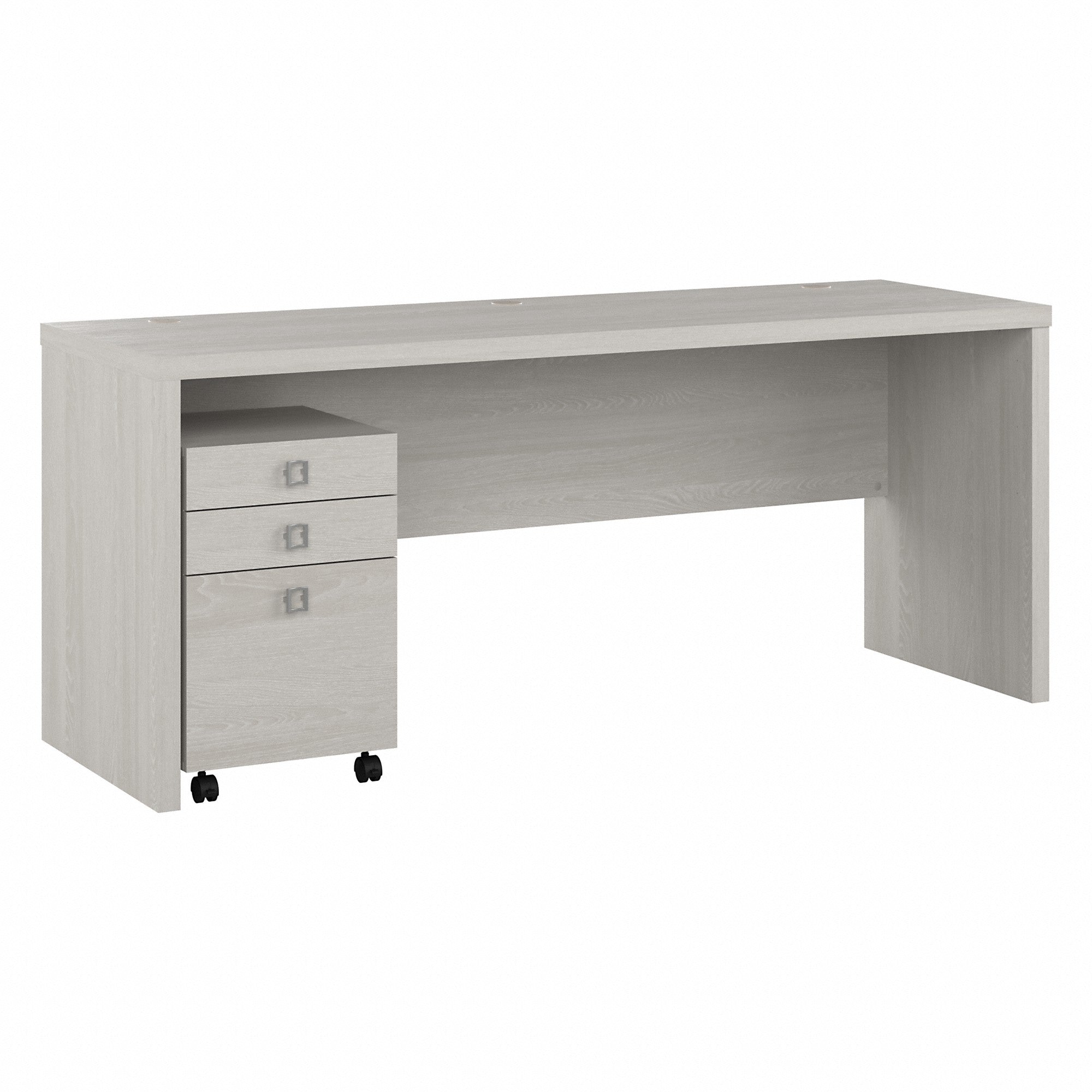 Office by kathy ireland® Echo 72W Computer Desk with 3 Drawer Mobile File Cabinet