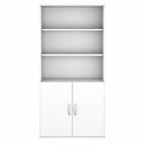 Bush Business Furniture Easy Office 5 Shelf Bookcase with Doors