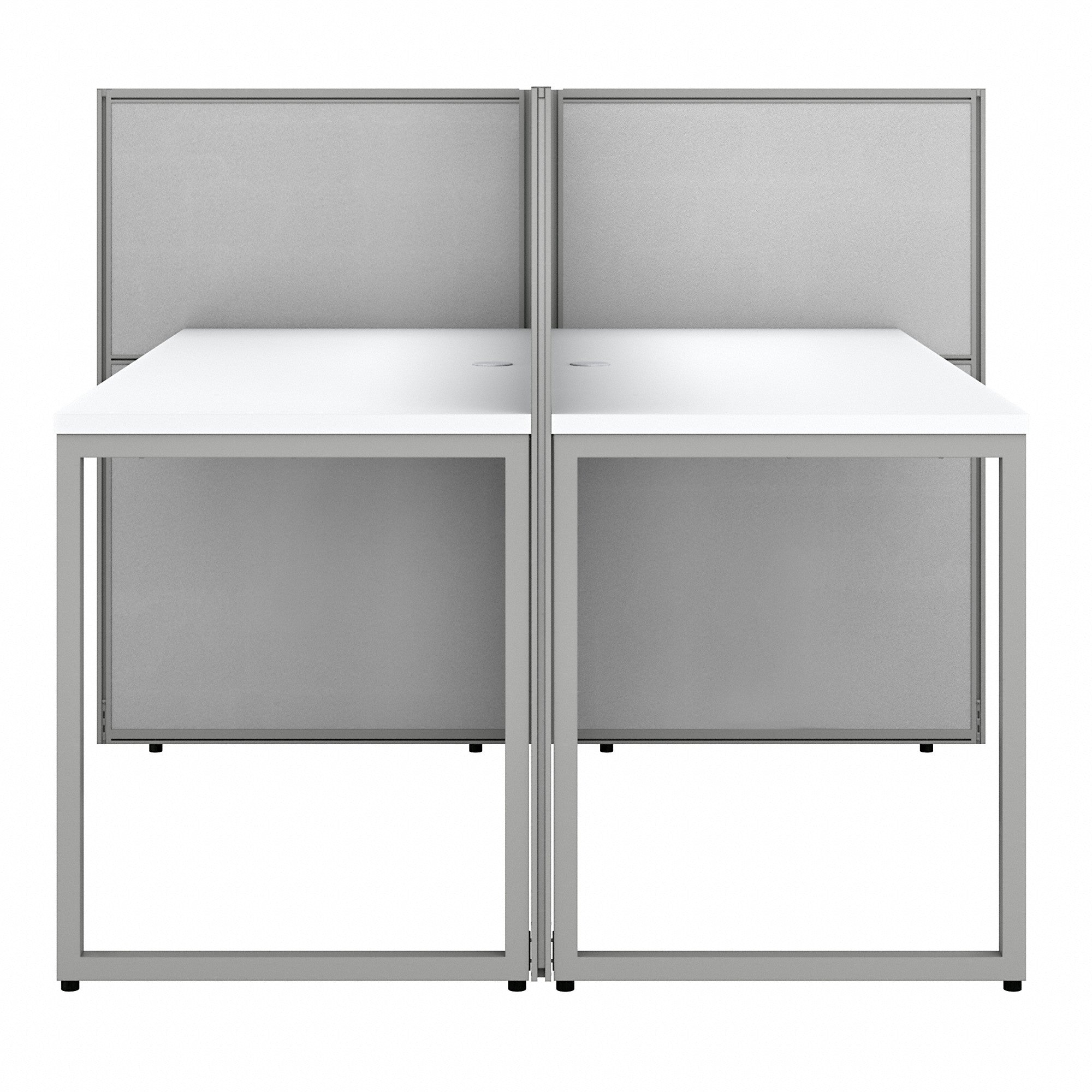 Bush Business Furniture Easy Office 60W 2 Person Cubicle Desk Workstation with 45H Panels