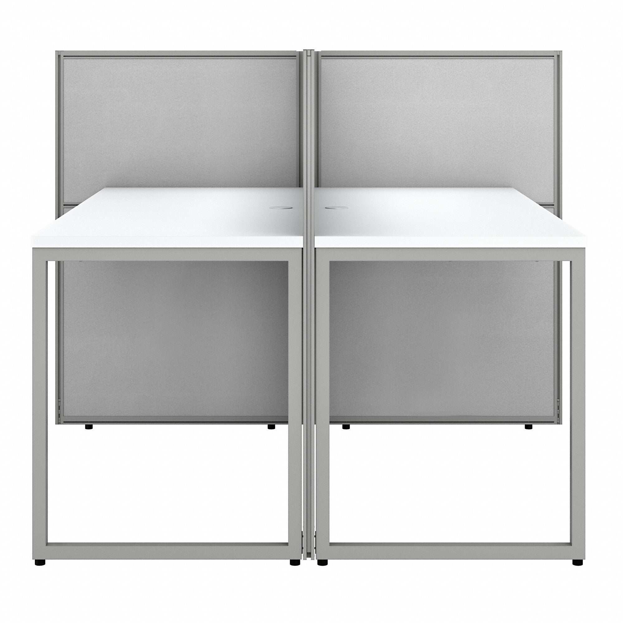 Bush Business Furniture Easy Office 60W 4 Person Cubicle Desk Workstation with 45H Panels