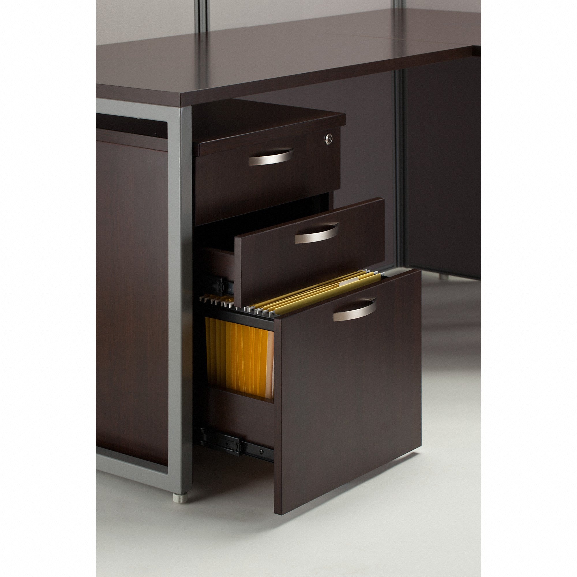 Bush Business Furniture Easy Office 3 Drawer Mobile File Cabinet