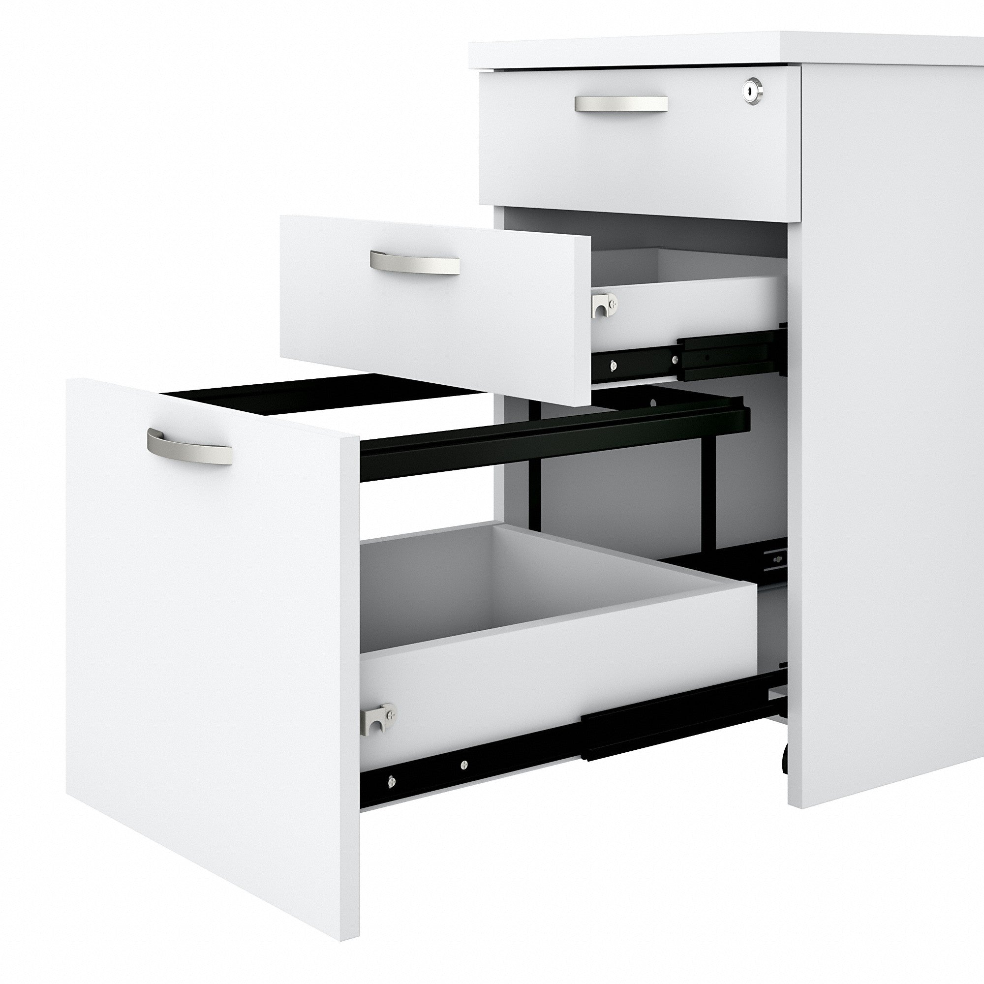 Bush Business Furniture Easy Office 3 Drawer Mobile File Cabinet