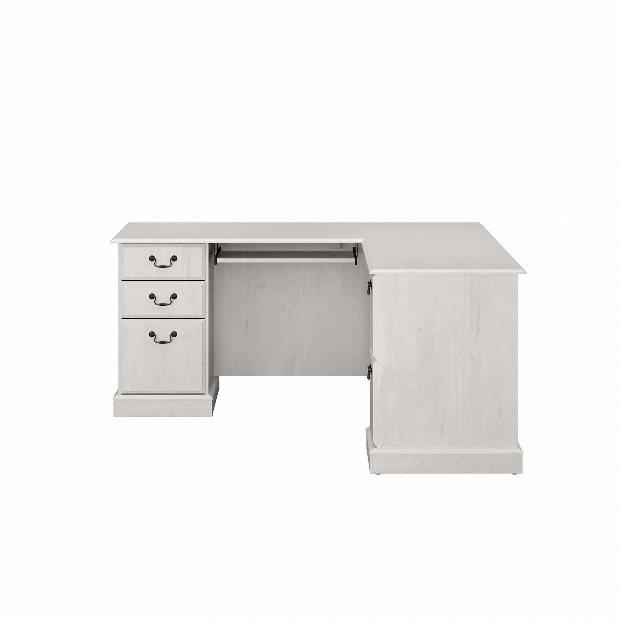 Bush Furniture Saratoga L Shaped Computer Desk with Drawers