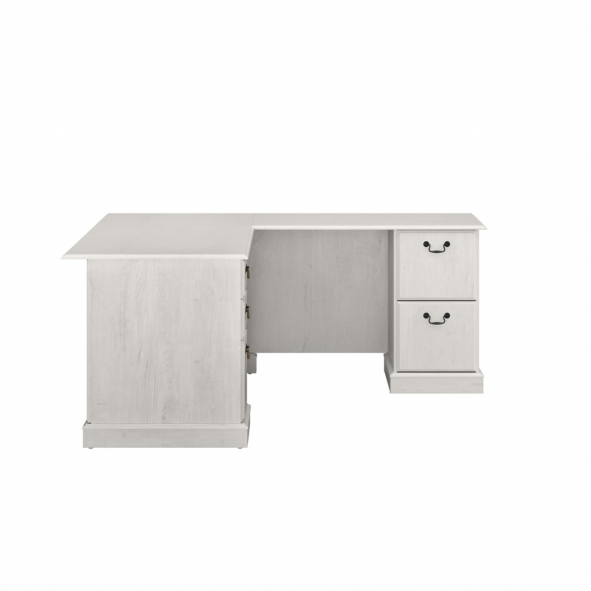 Bush Furniture Saratoga L Shaped Computer Desk with Drawers