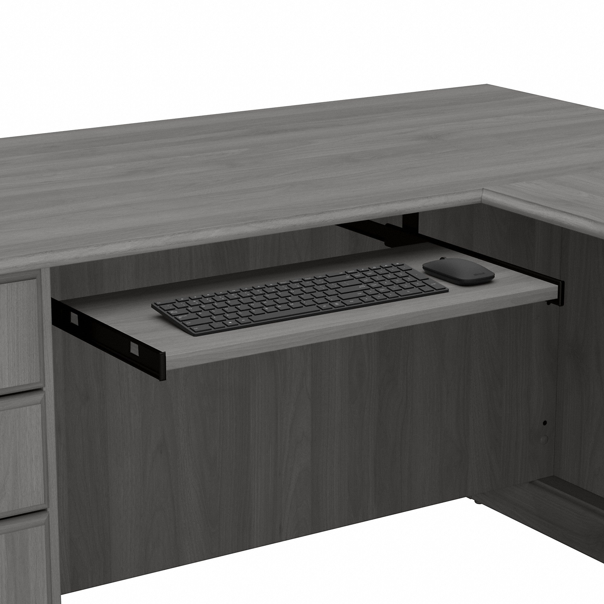 Bush Furniture Saratoga L Shaped Computer Desk with Drawers