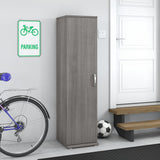 Bush Business Furniture Universal Narrow Garage Storage Cabinet with Door and Shelves