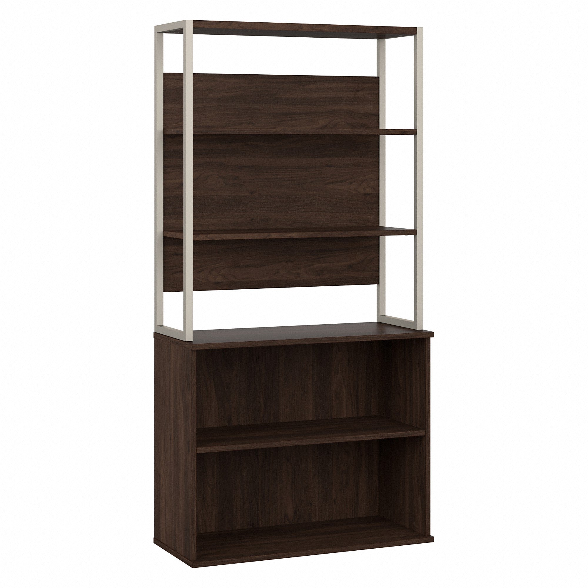 Bush Business Furniture Hybrid Tall Etagere Bookcase