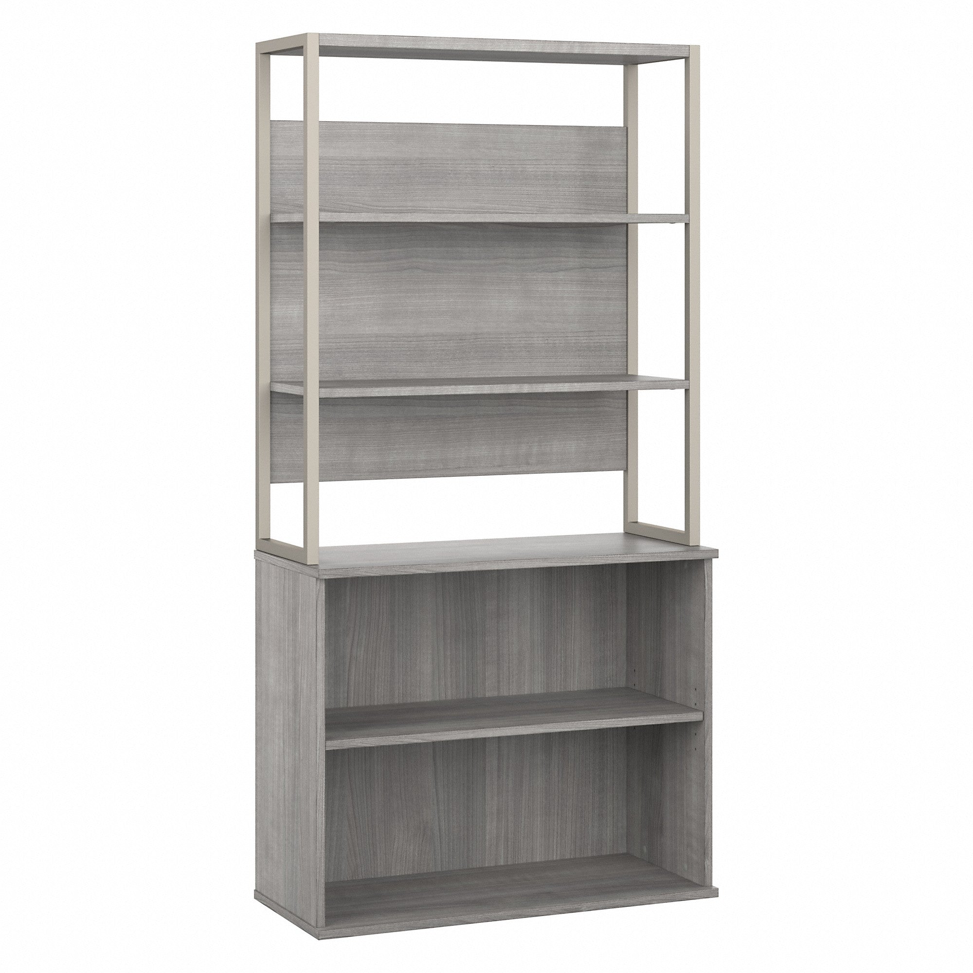 Bush Business Furniture Hybrid Tall Etagere Bookcase