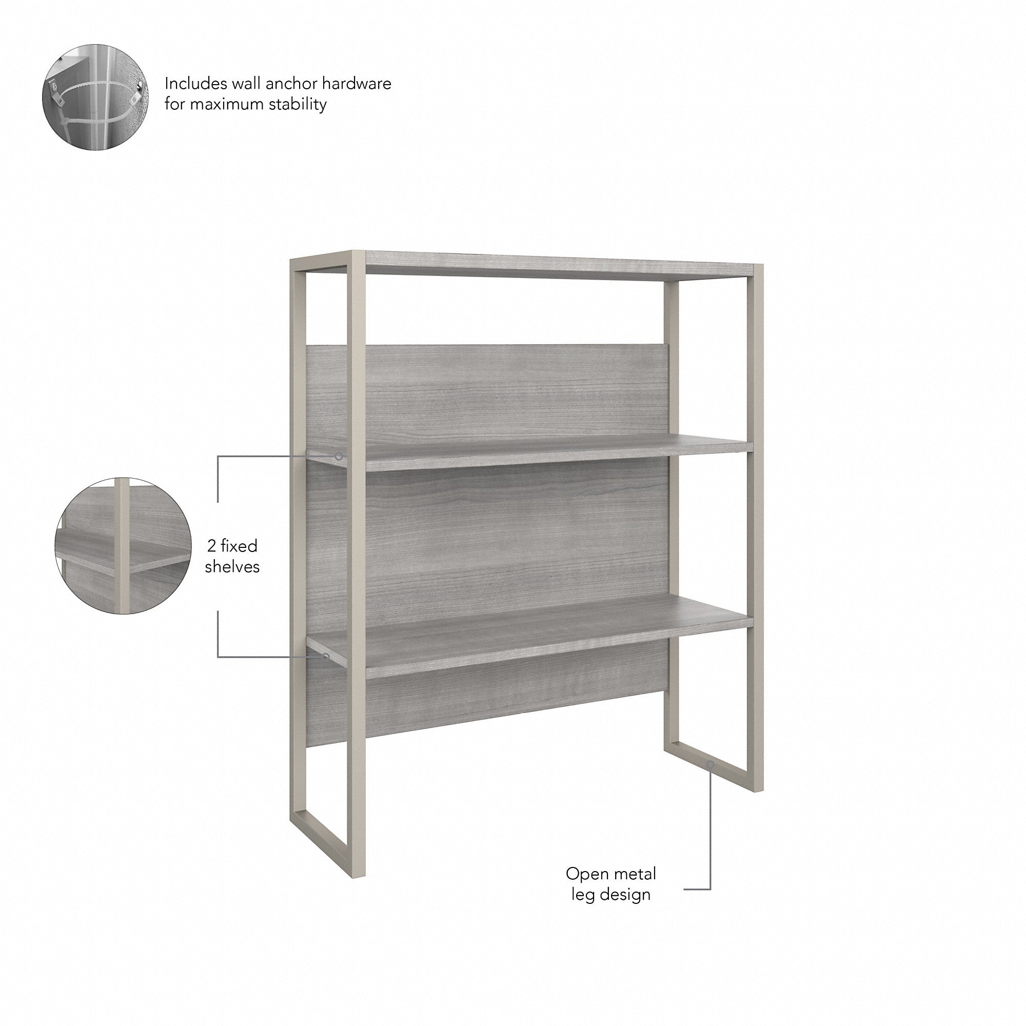 Bush Business Furniture Hybrid Tall Etagere Bookcase