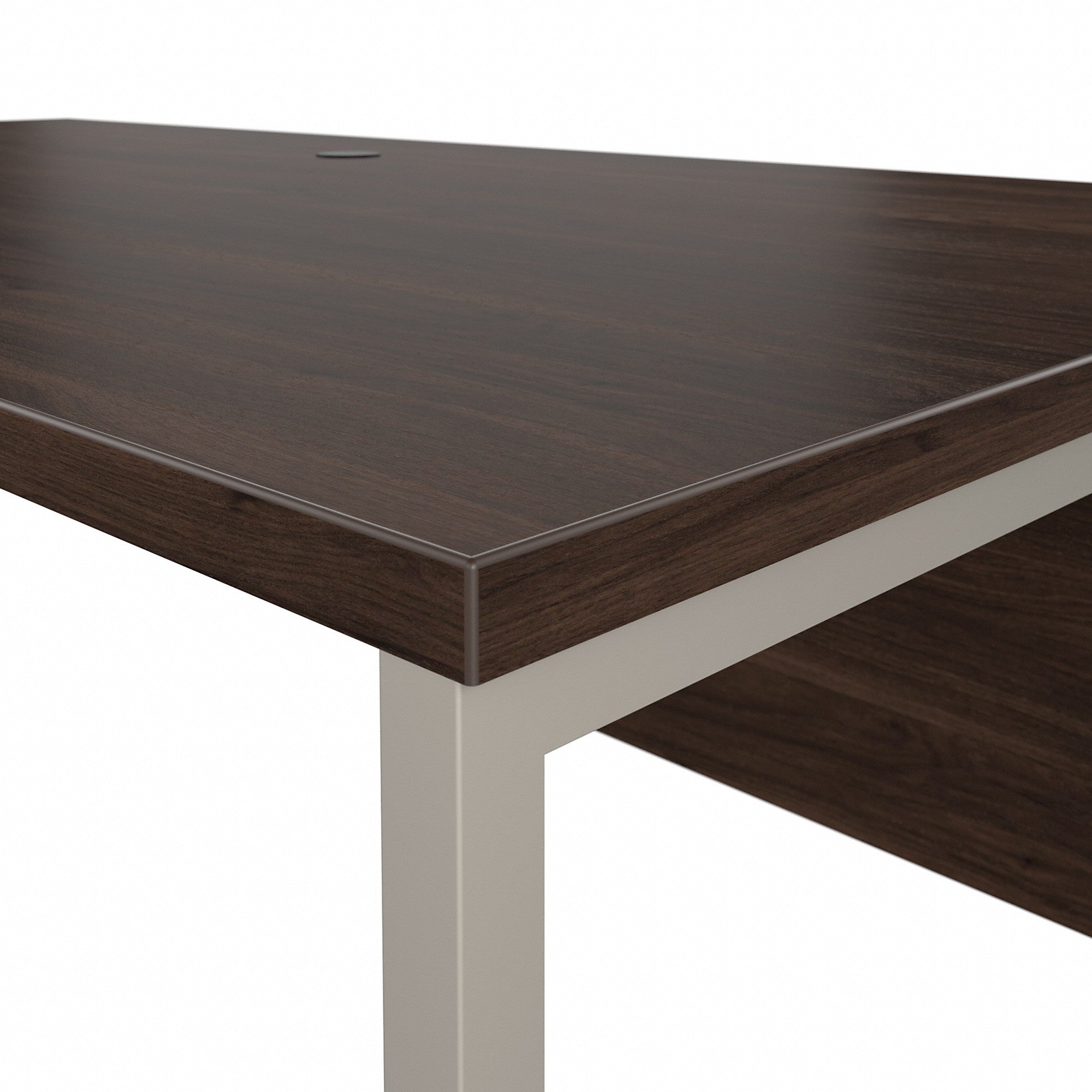 Bush Business Furniture Hybrid 72W x 36D L Shaped Table Desk with Metal Legs