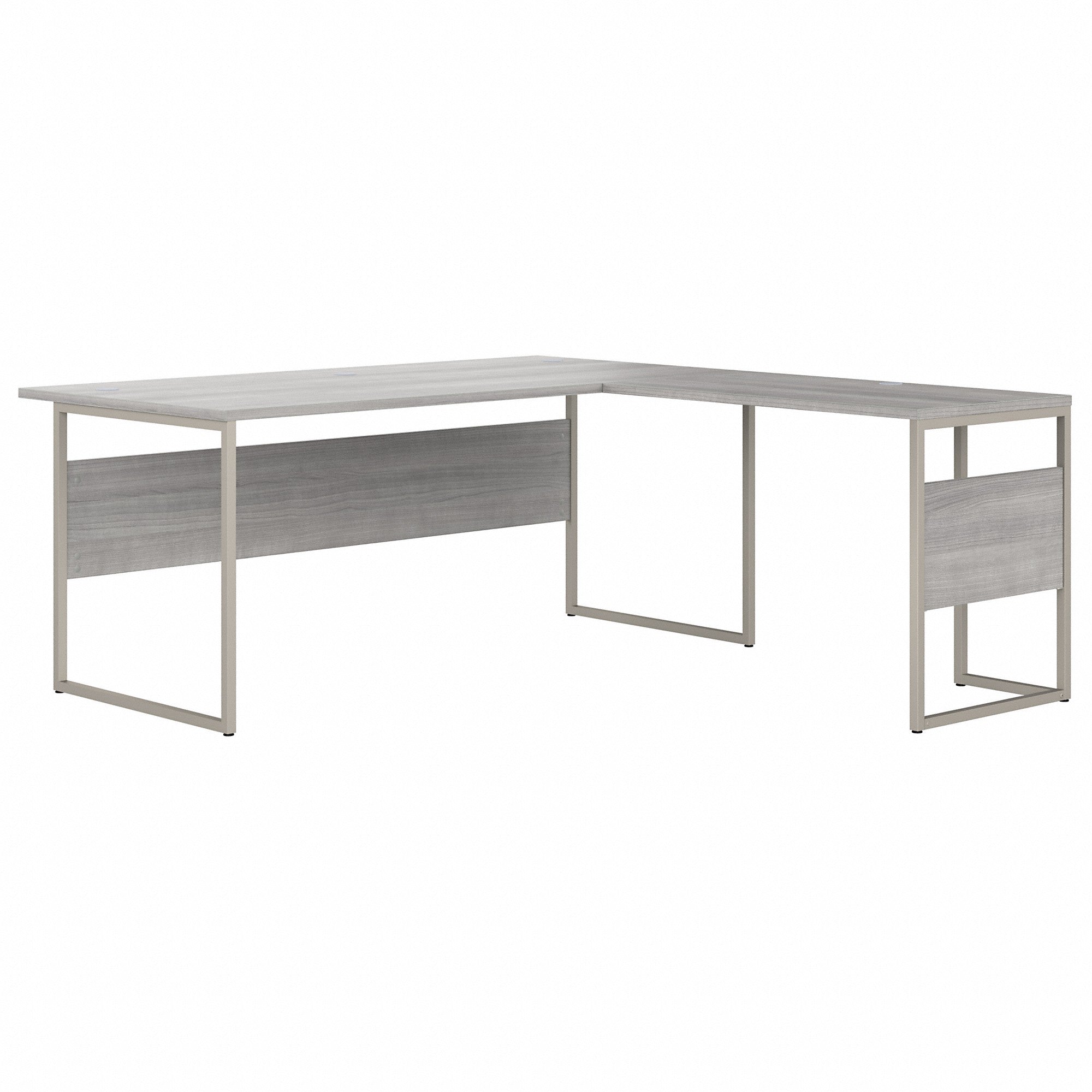 Bush Business Furniture Hybrid 72W x 36D L Shaped Table Desk with Metal Legs