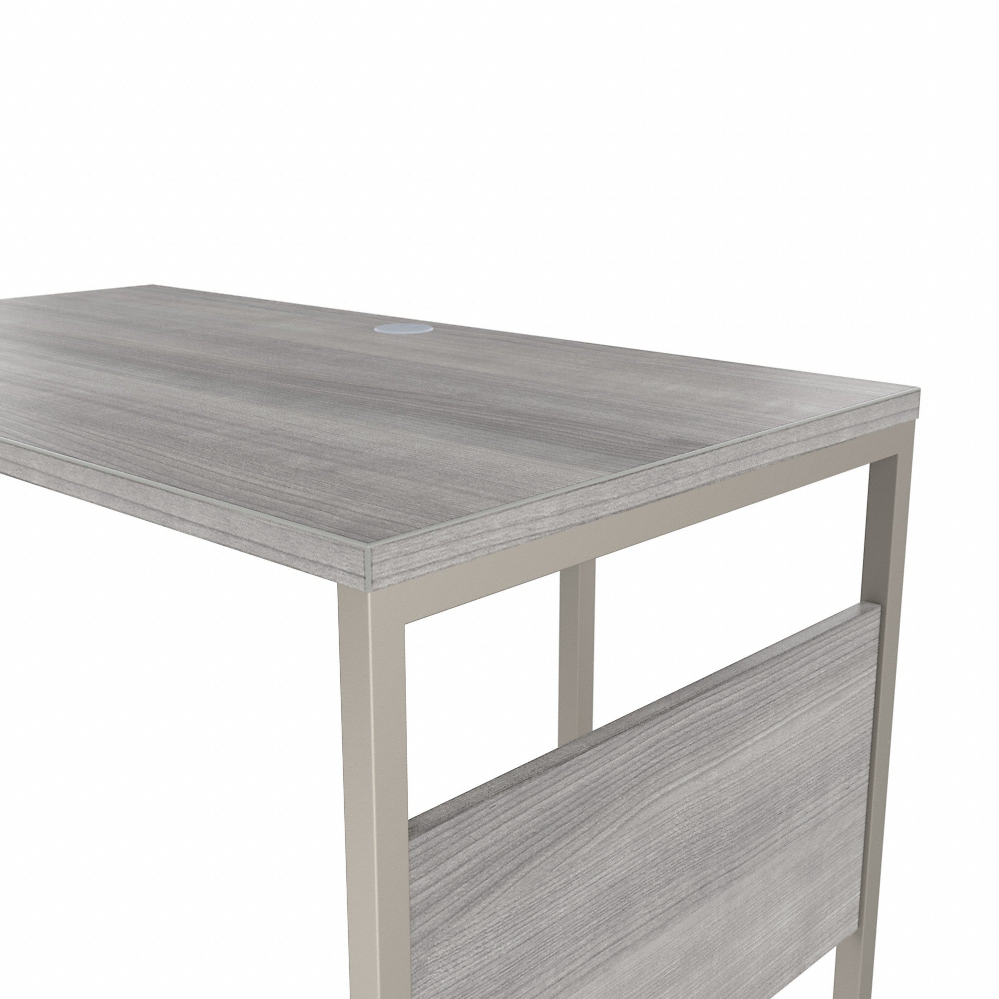 Bush Business Furniture Hybrid 72W x 36D L Shaped Table Desk with Metal Legs