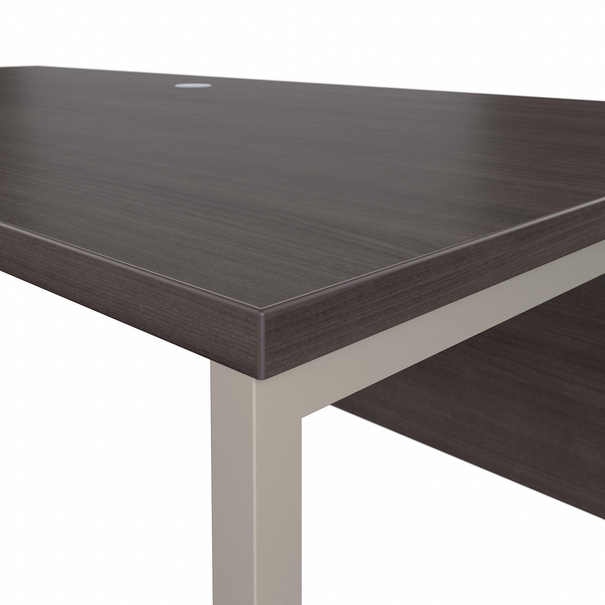 Bush Business Furniture Hybrid 72W x 36D L Shaped Table Desk with Metal Legs