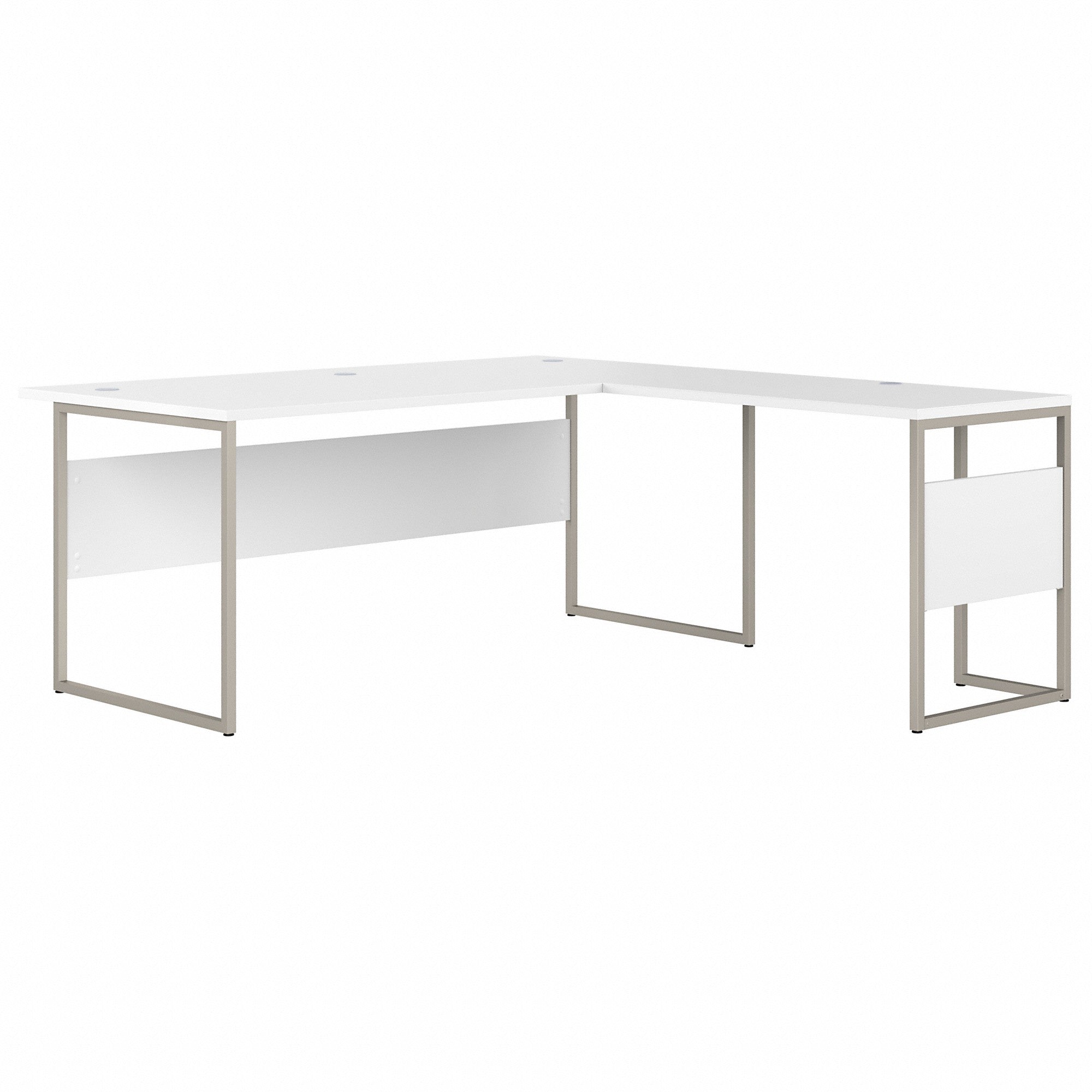 Bush Business Furniture Hybrid 72W x 36D L Shaped Table Desk with Metal Legs